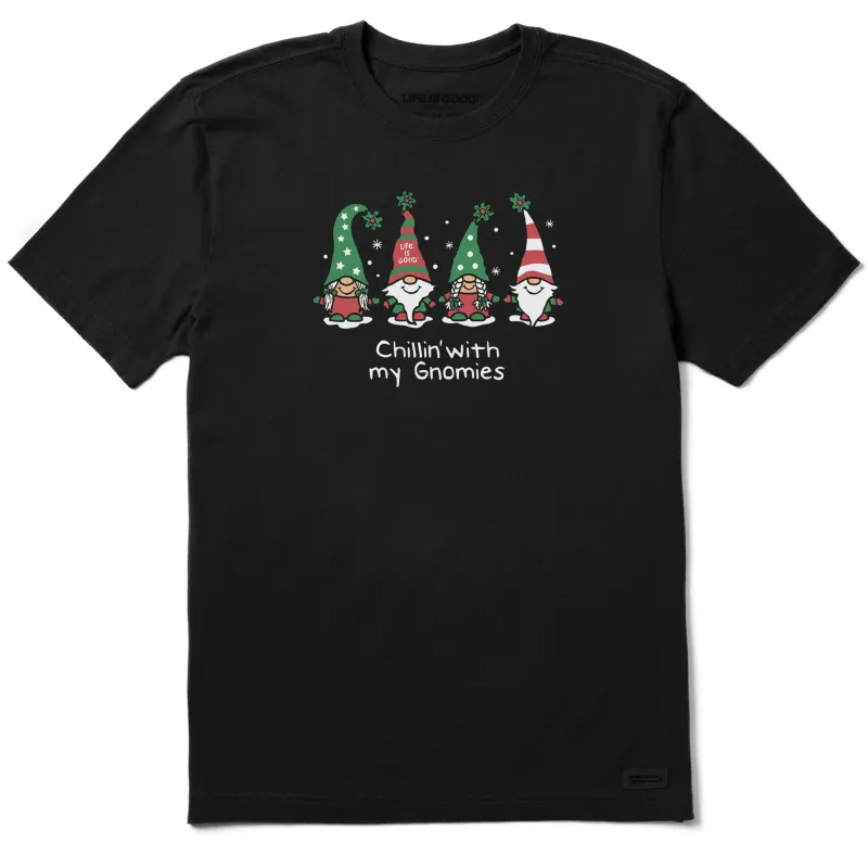 Men's Chillin' with my Gnomies Fam Short Sleeve Tee sold by Life is Good