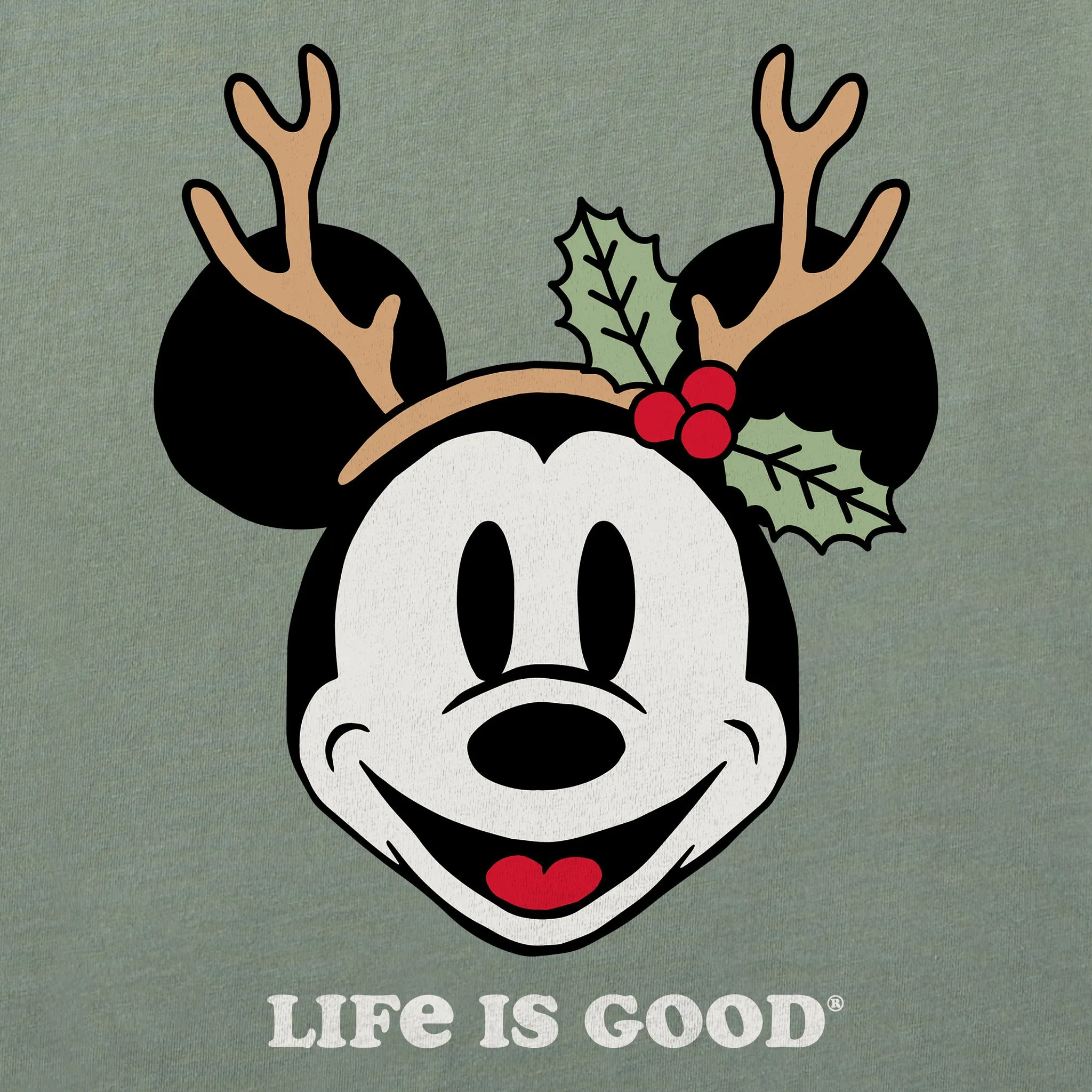 Men's Willie Reindeer Ears Simply True Fleece Hoodie sold by Life is Good product image thumbnail 2