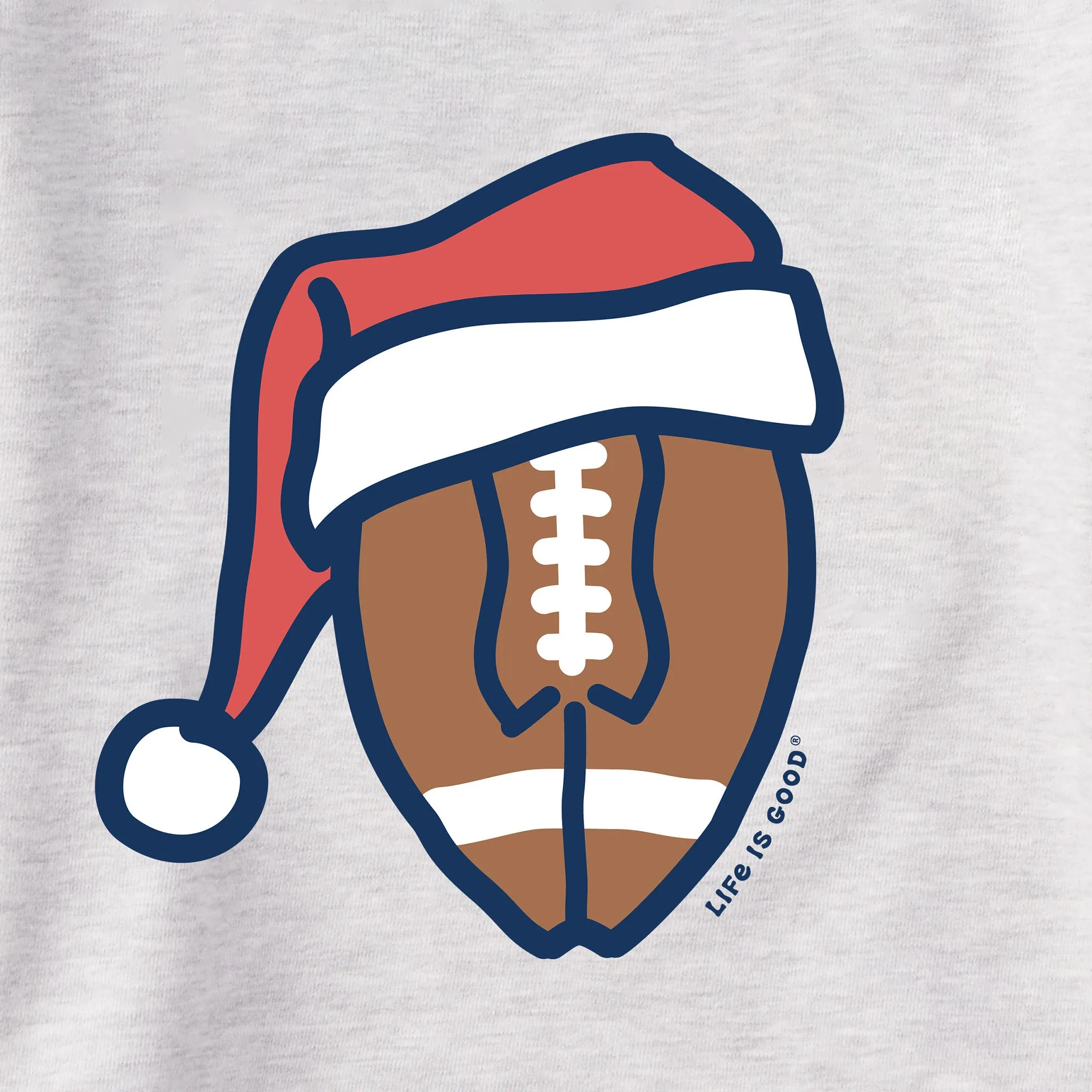 Men's Santa Football Simply True Fleece Crew sold by Life is Good product image thumbnail 2