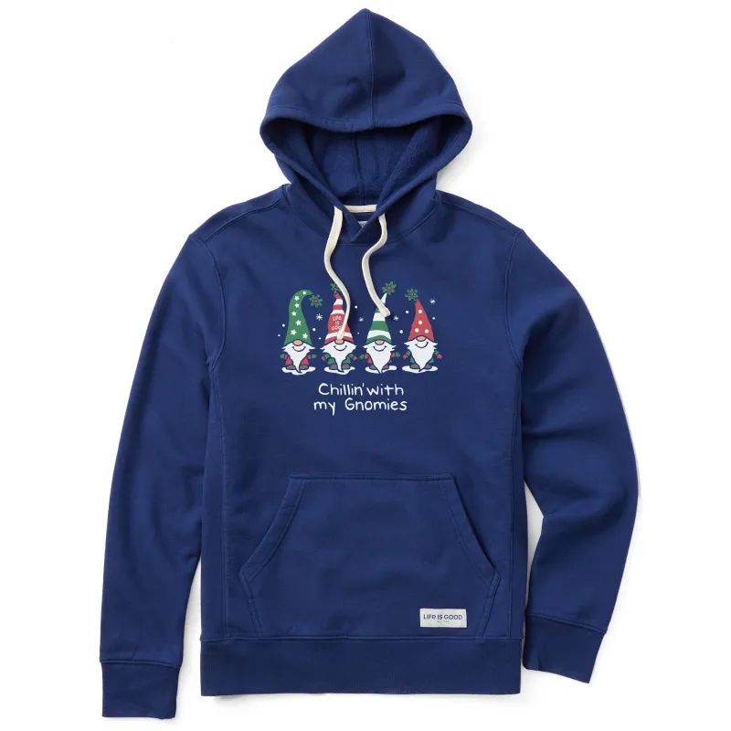 Men's Chillin' with my Gnomes Simply True Fleece Hoodie sold by Life is Good