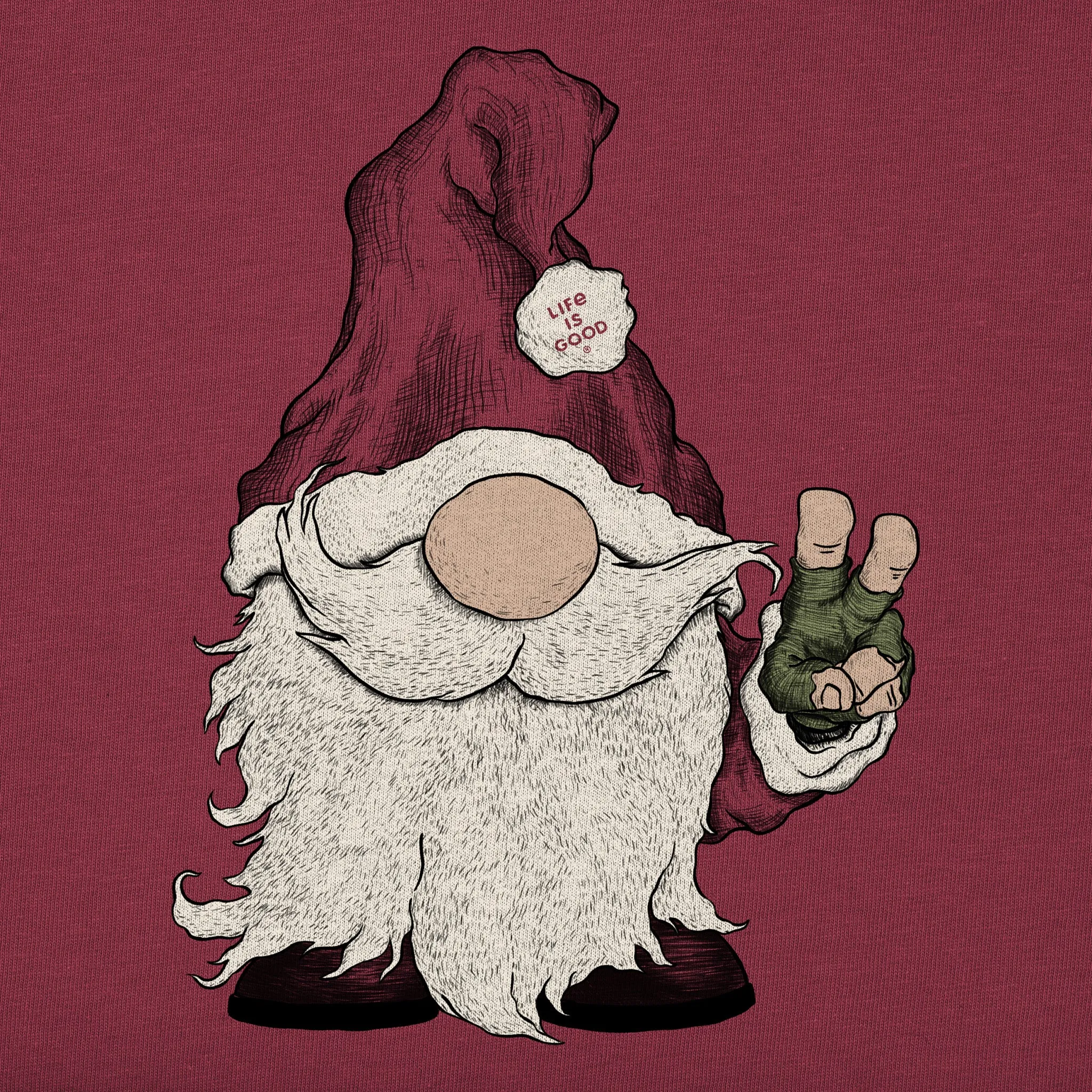 Women's Gnome Santa Simply True Fleece Crew sold by Life is Good product image thumbnail 2