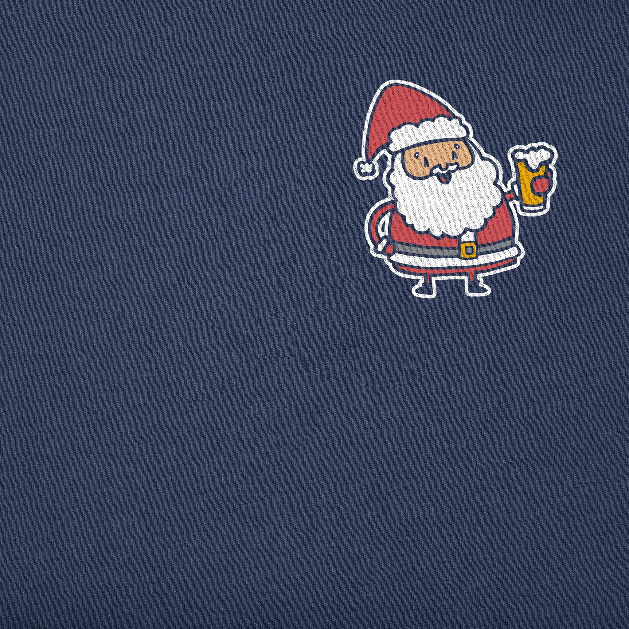 Men's Little Santa w Beer Short Sleeve Crusher Tee sold by Life is Good product image thumbnail 2