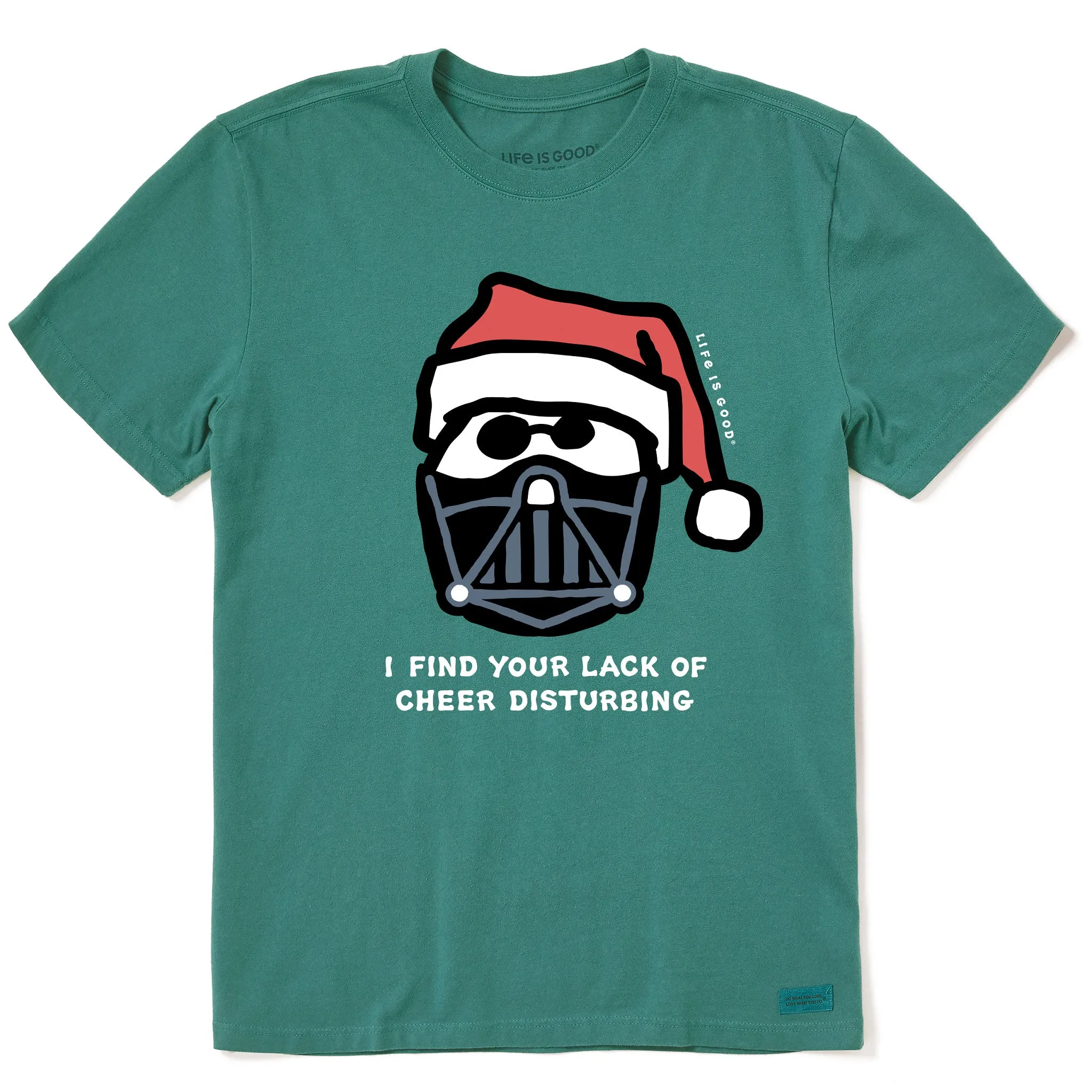 Men's Santa's Dark Side Short Sleeve Crusher Tee sold by Life is Good product image thumbnail 3