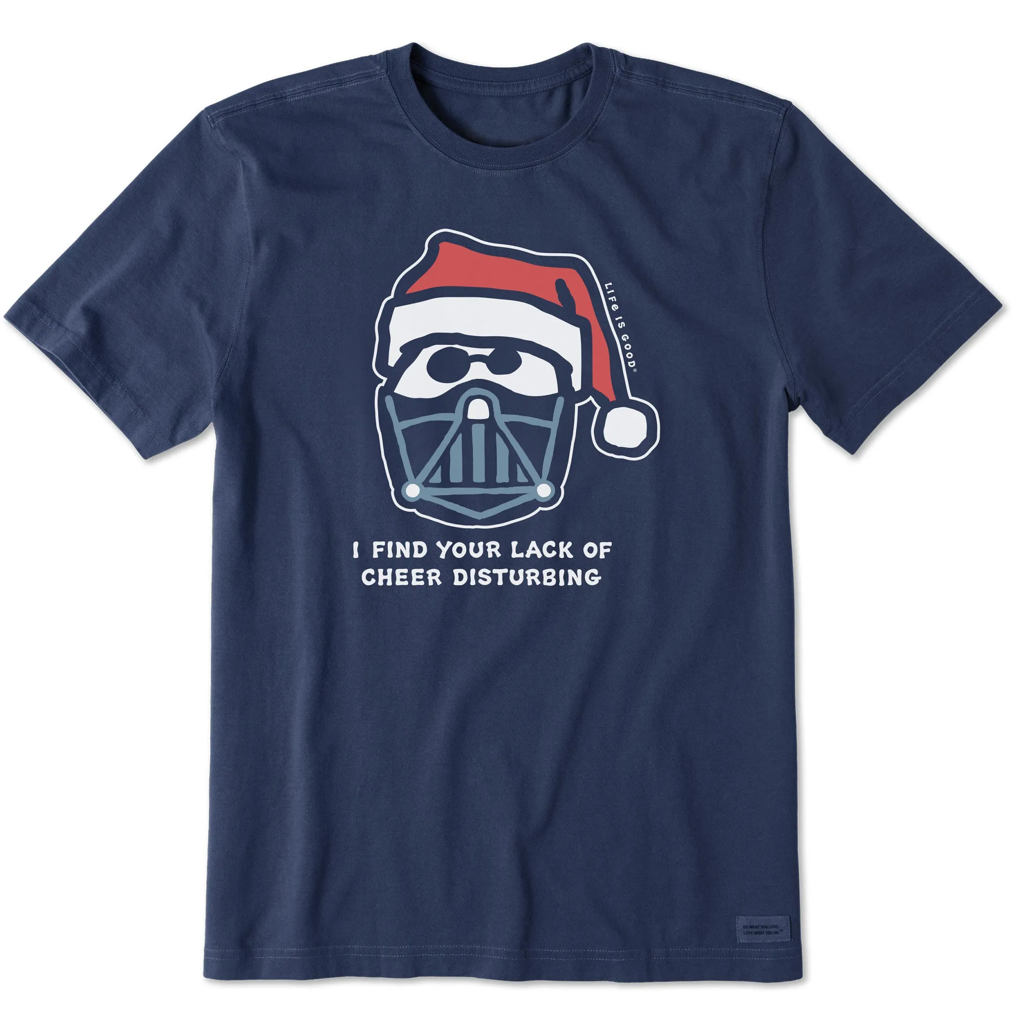 Men's Santa's Dark Side Short Sleeve Crusher Tee sold by Life is Good