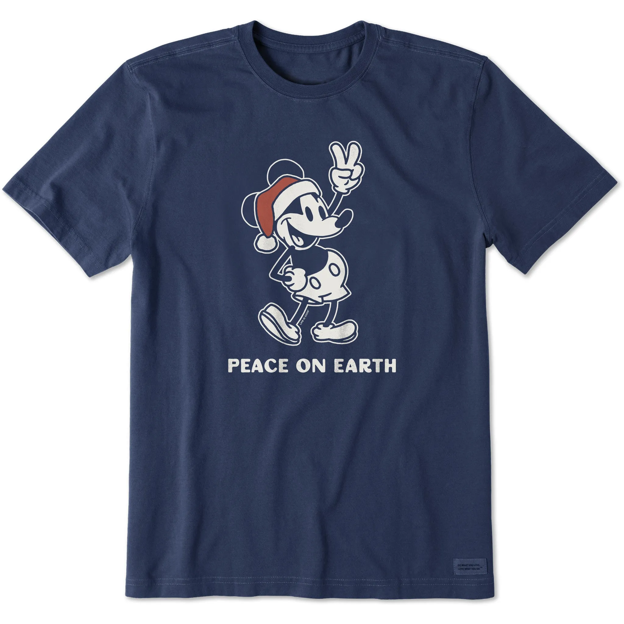 Men's Peace on Earth Willie Short Sleeve Crusher Tee sold by Life is Good