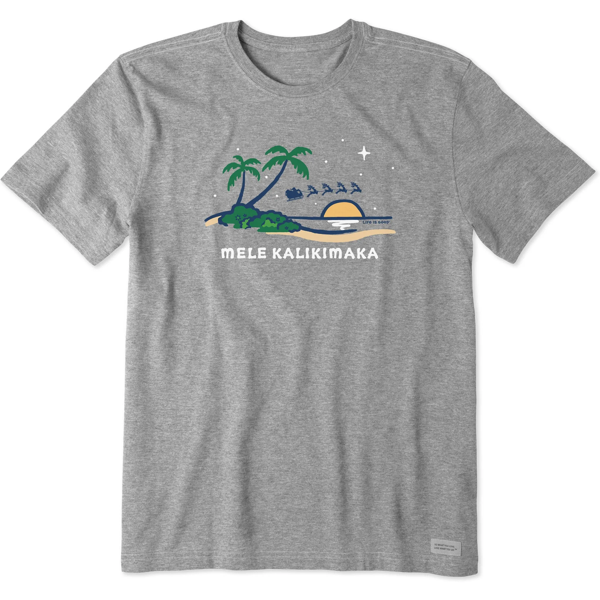 Men's Mele Kalikimaka Beach Short Sleeve Crusher Tee sold by Life is Good product image thumbnail 3