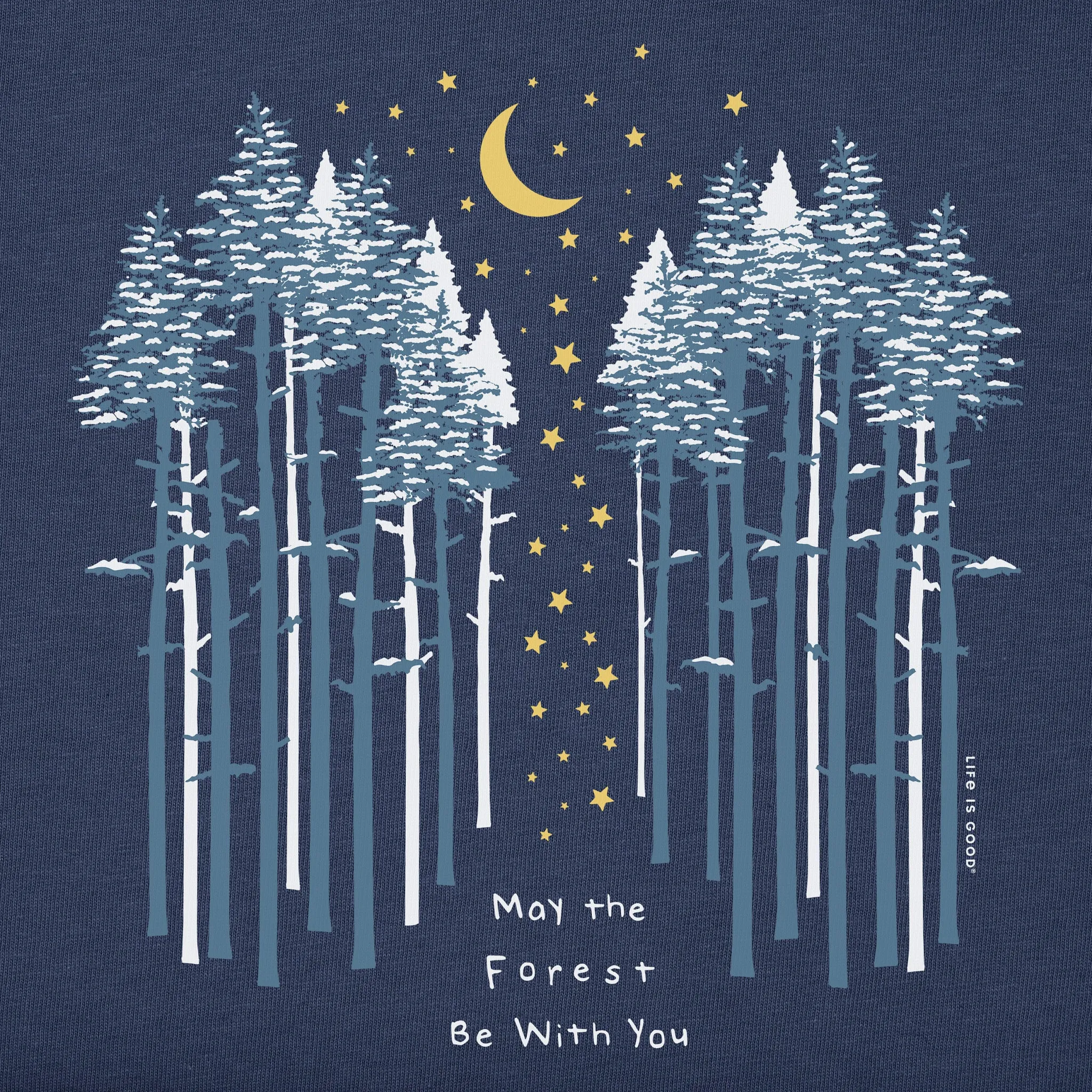 Men's May the Wintery Forest Be With You Short Sleeve Crusher Tee sold by Life is Good product image thumbnail 2