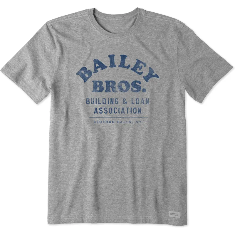 Men's Bailey Bros. Building & Loan Assoc. Short Sleeve Crusher Tee sold by Life is Good