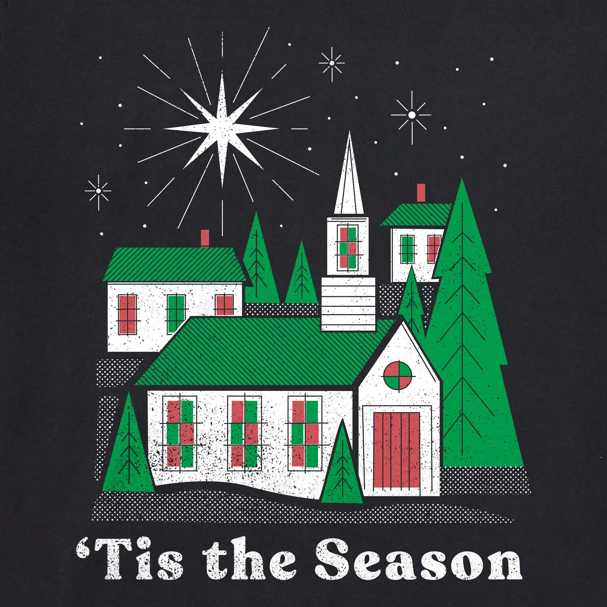 Men's Tis the Season Village Short Sleeve Crusher Tee sold by Life is Good product image thumbnail 2