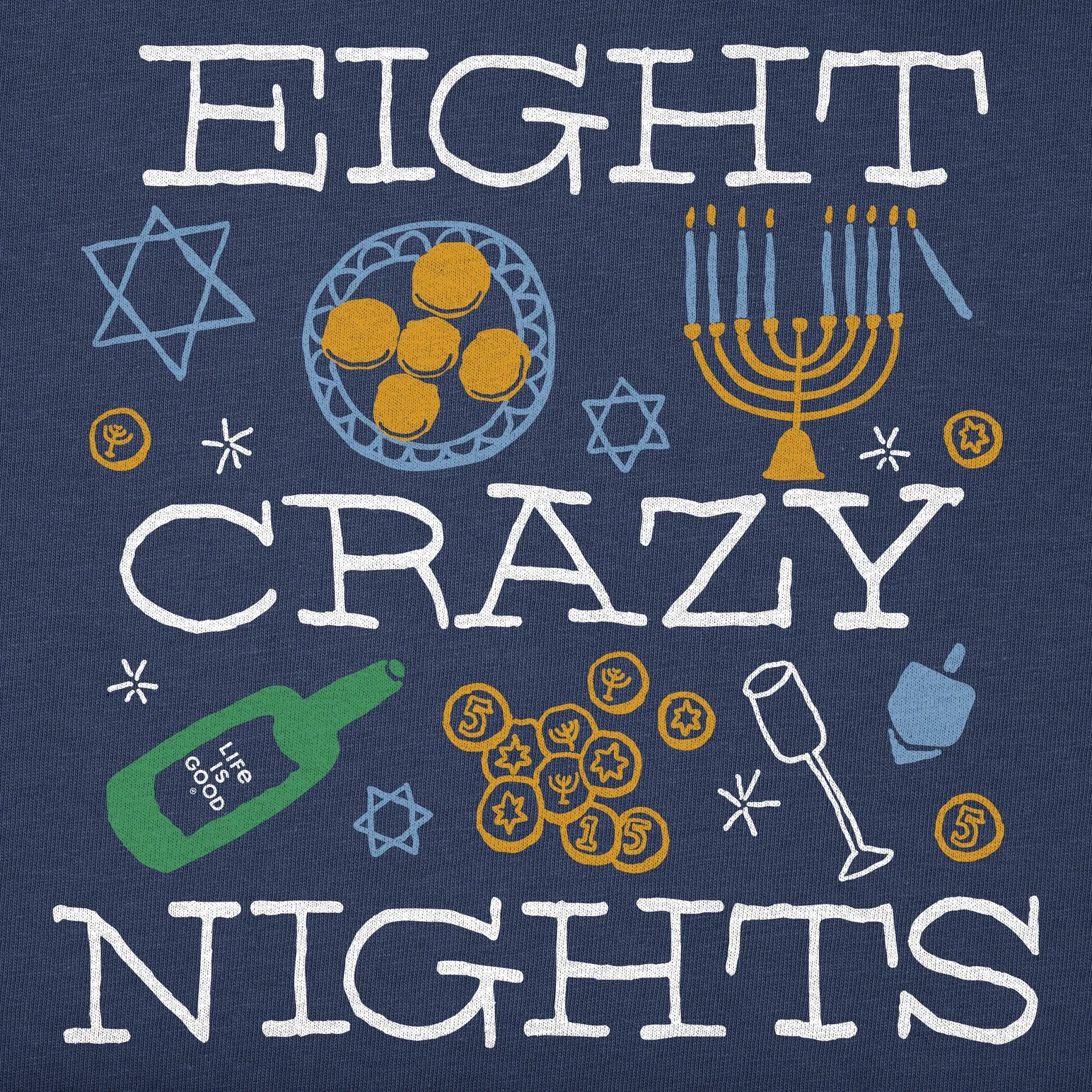 Men's Eight Crazy Nights Short Sleeve Crusher Tee sold by Life is Good product image thumbnail 2