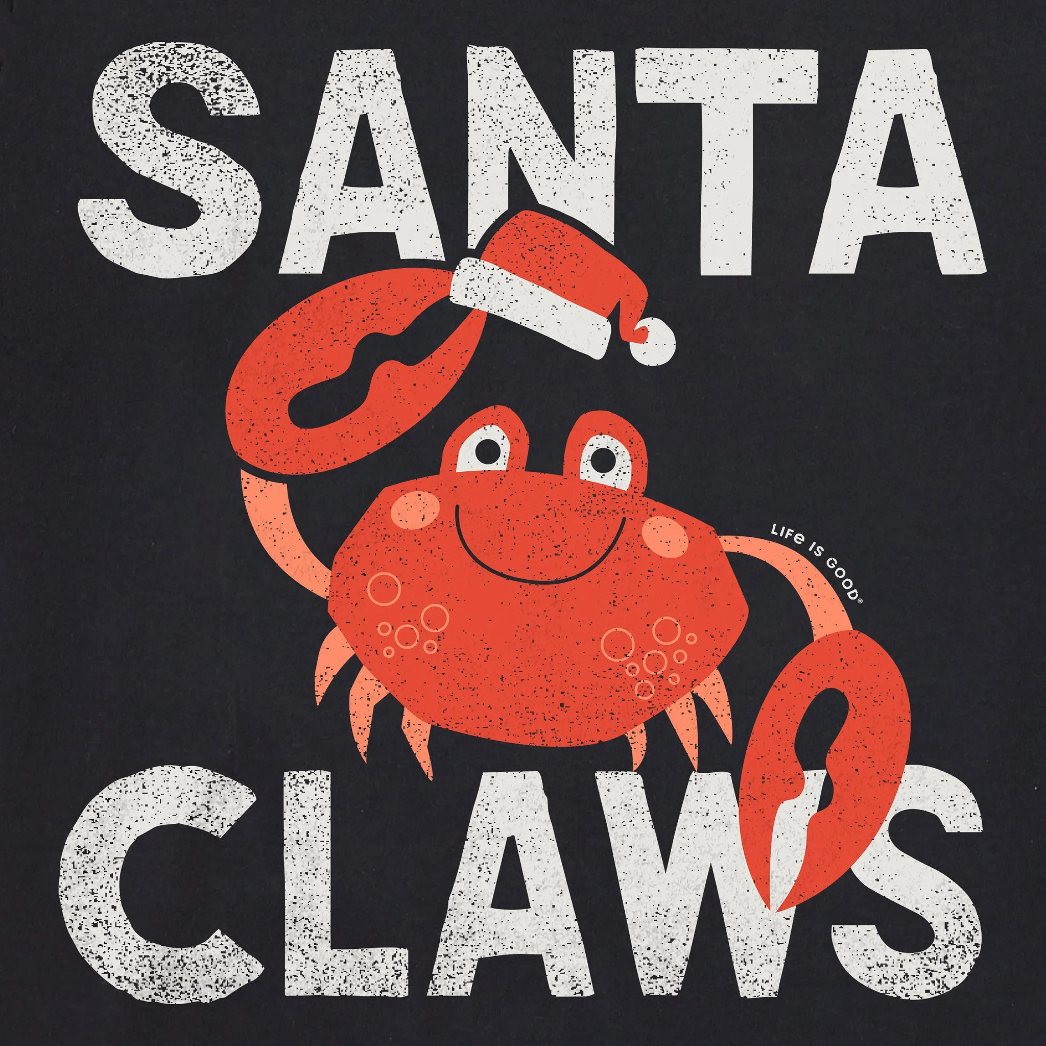 Men's Santa Claws Crab Short Sleeve Crusher Tee sold by Life is Good product image thumbnail 2