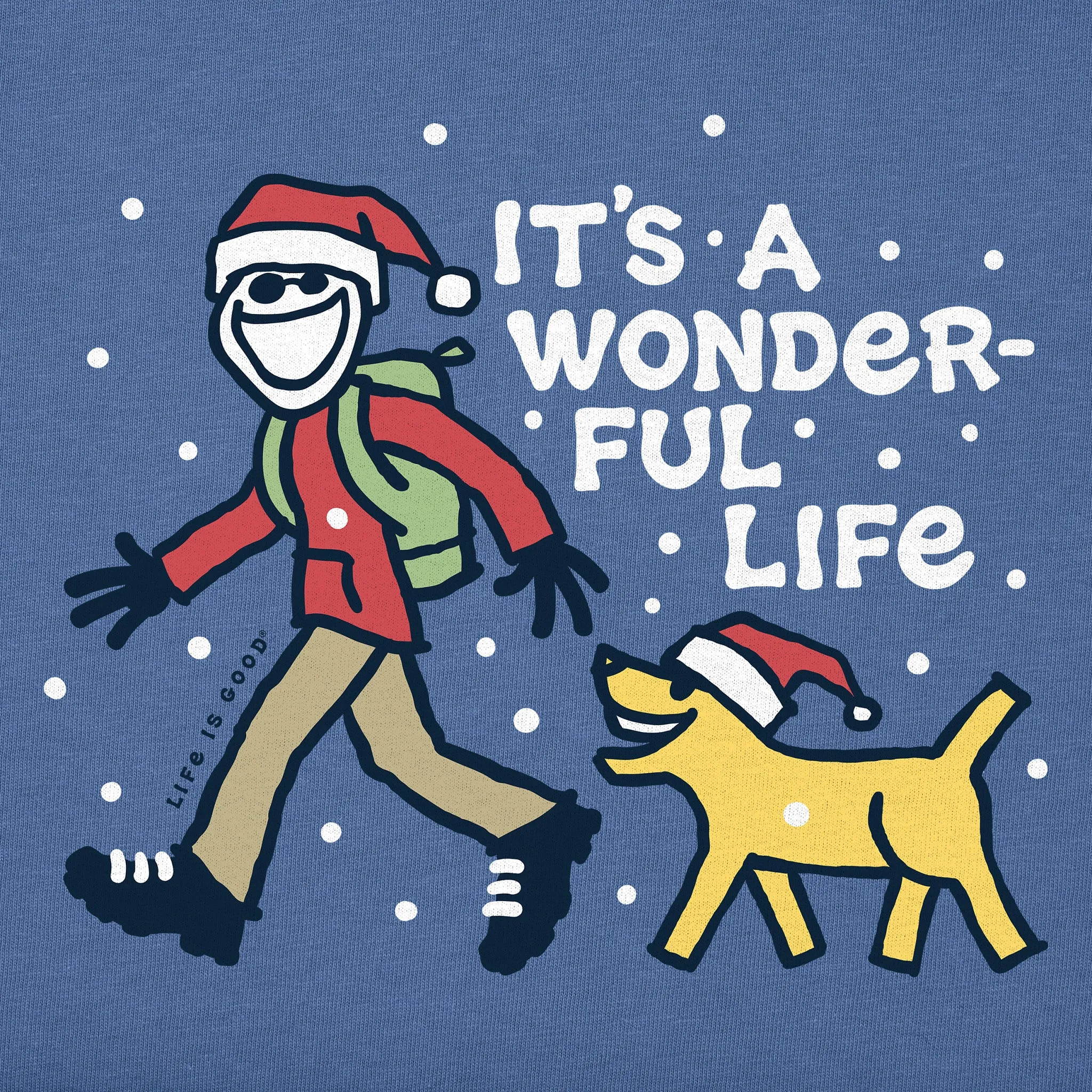Men's Jake and Rocket Wonderful Life Long Sleeve Crusher Tee sold by Life is Good product image thumbnail 2