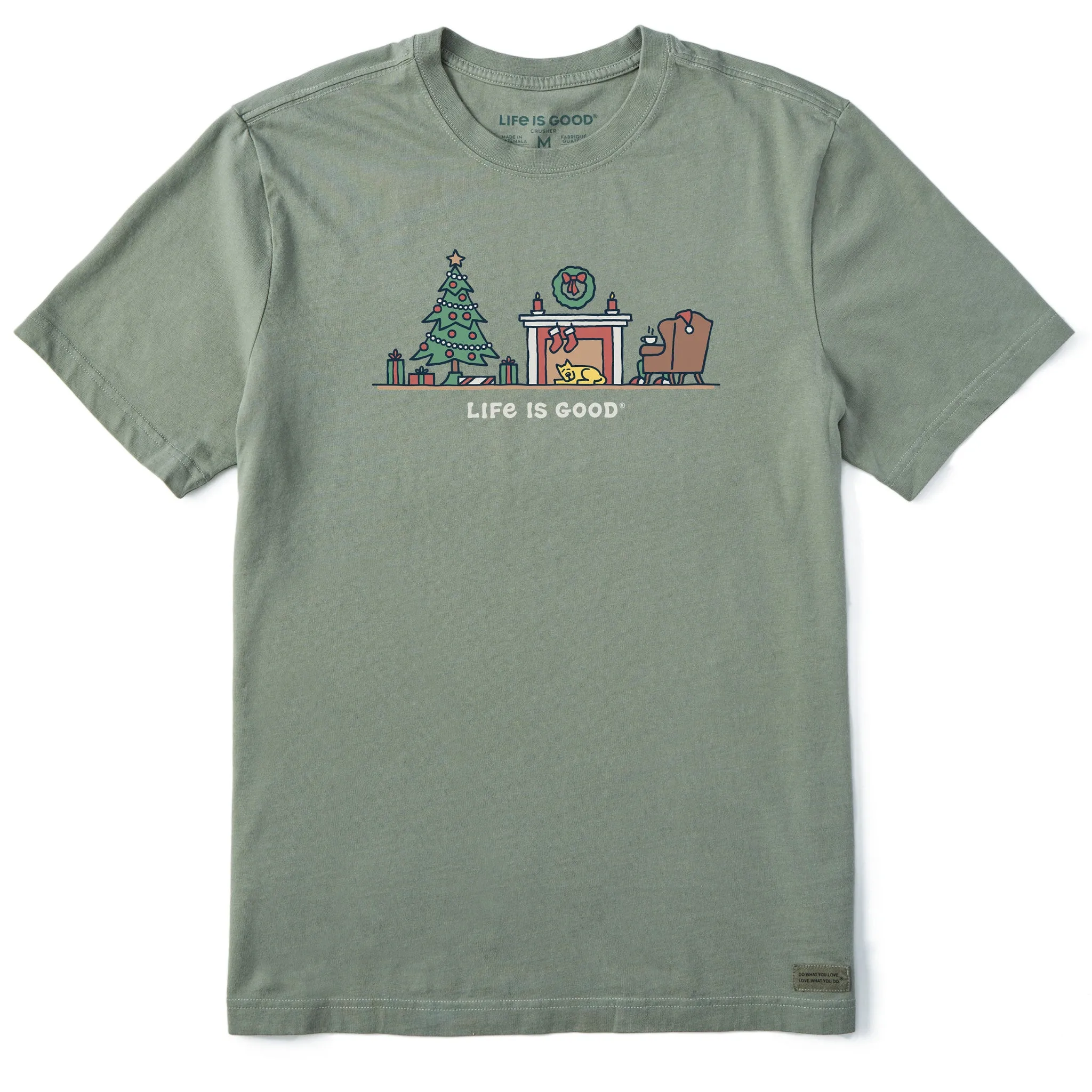 Men's Christmas Morning Vista Short Sleeve Crusher Tee sold by Life is Good
