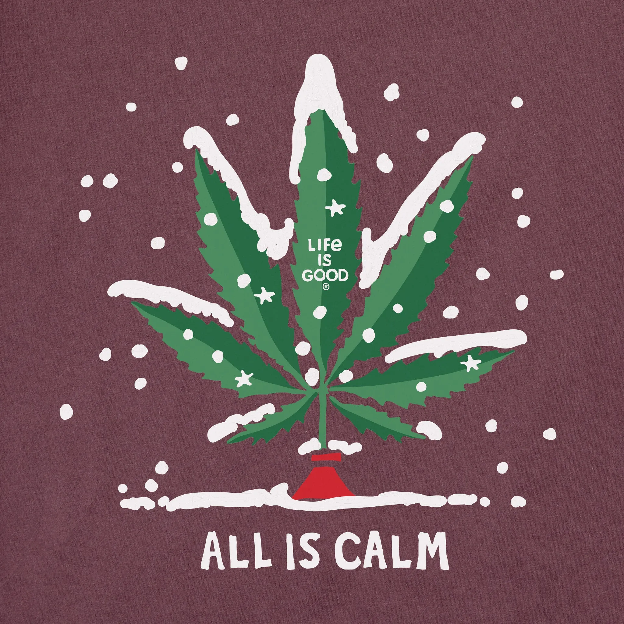 Men's All is Calm Long Sleeve Crusher Tee sold by Life is Good product image thumbnail 2