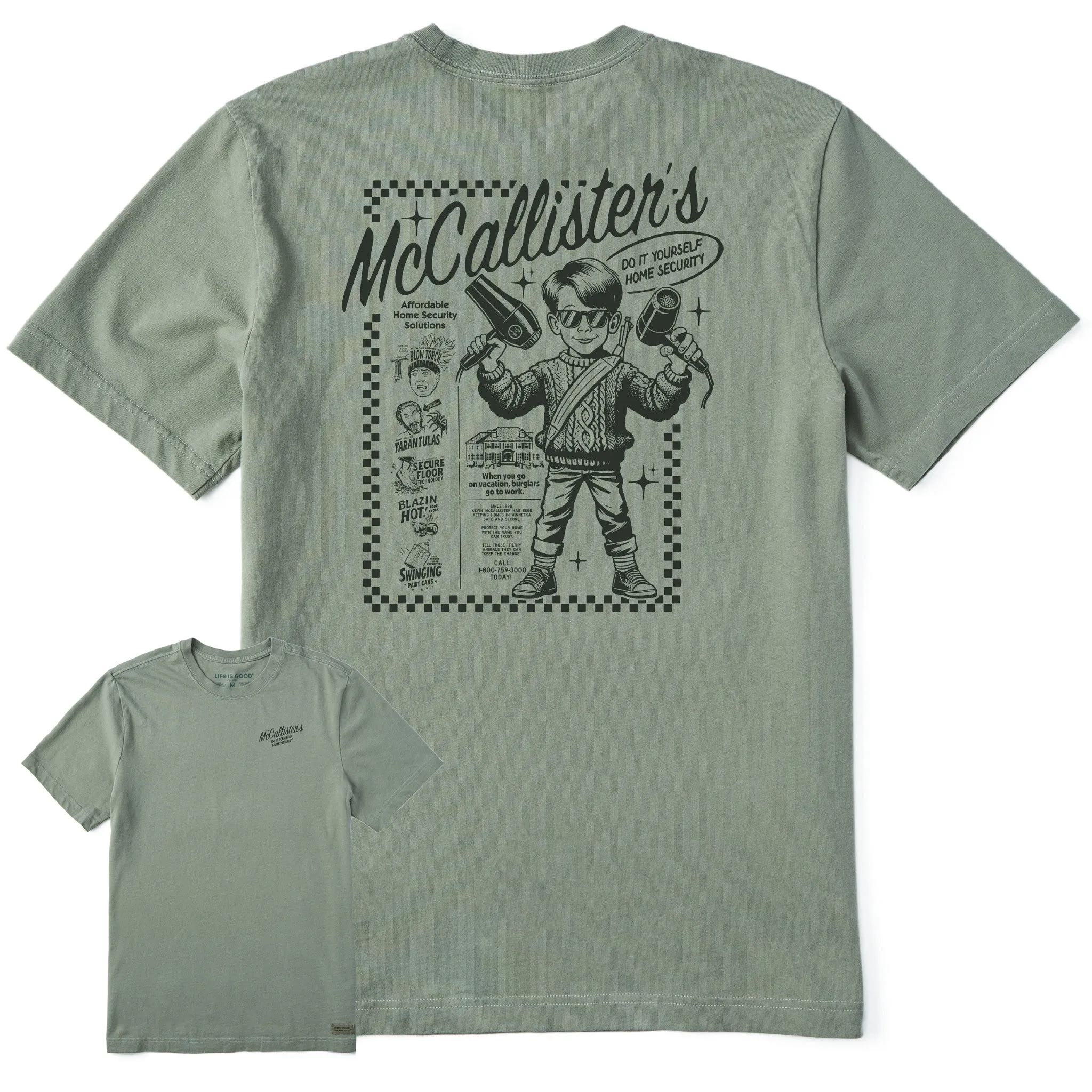 Men's McCallister's DIY Home Security Short Sleeve Crusher Tee sold by Life is Good