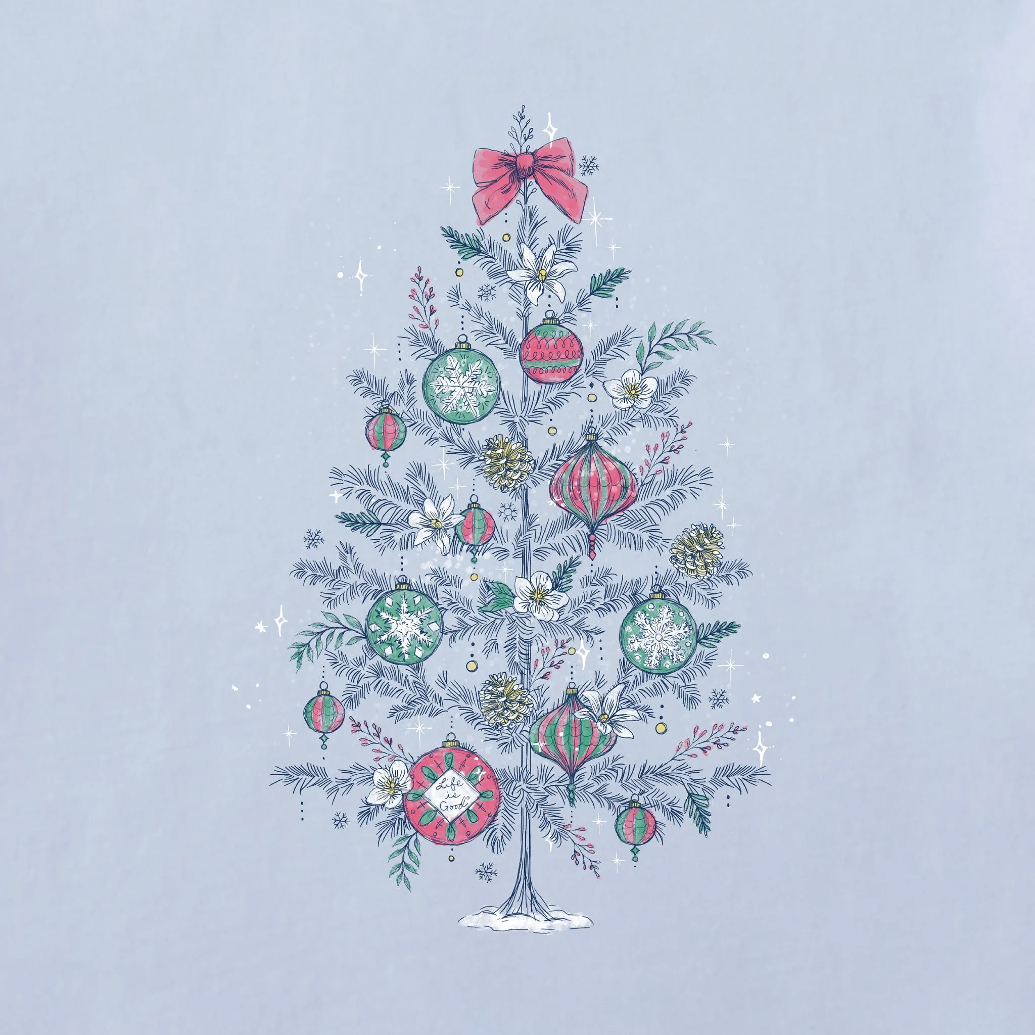 Women's Dreamy Christmas Tree Long Sleeve Crusher Tee sold by Life is Good product image thumbnail 2