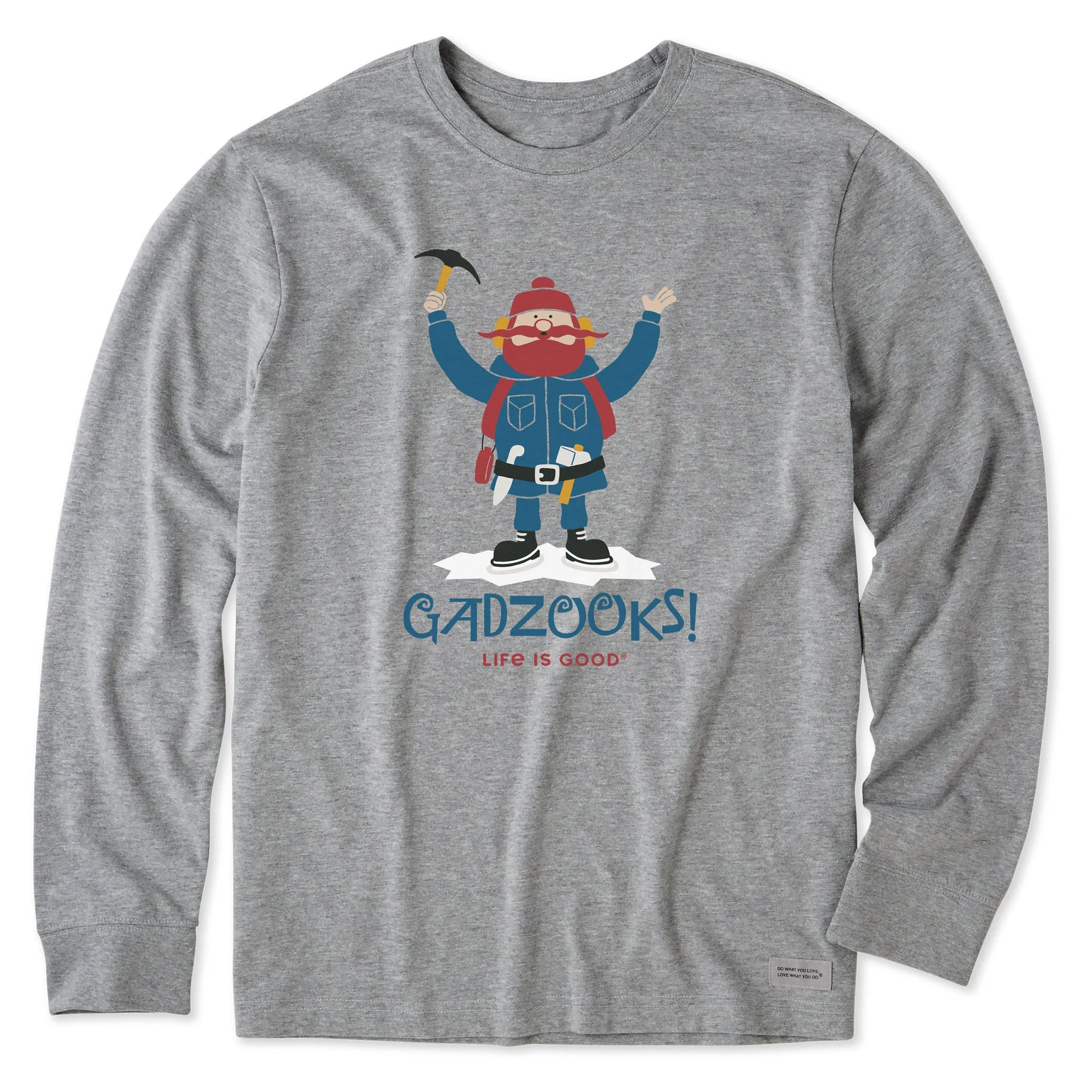 Men's Gadzooks Yukon Long Sleeve Crusher Tee sold by Life is Good