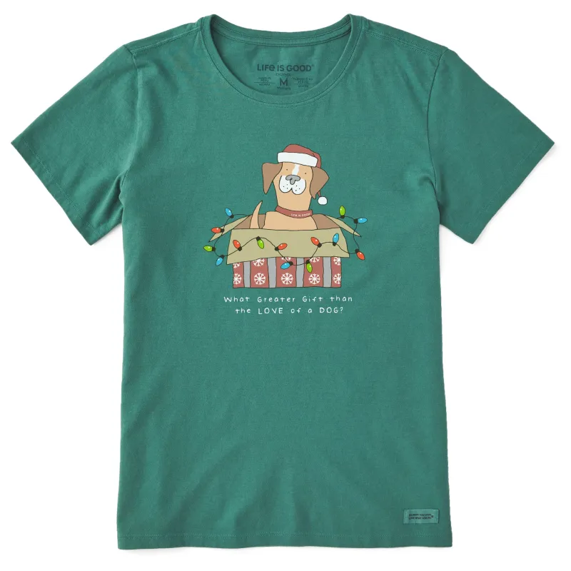 Women's Gift of a Dog Box Short Sleeve Crusher Tee made by Life is Good