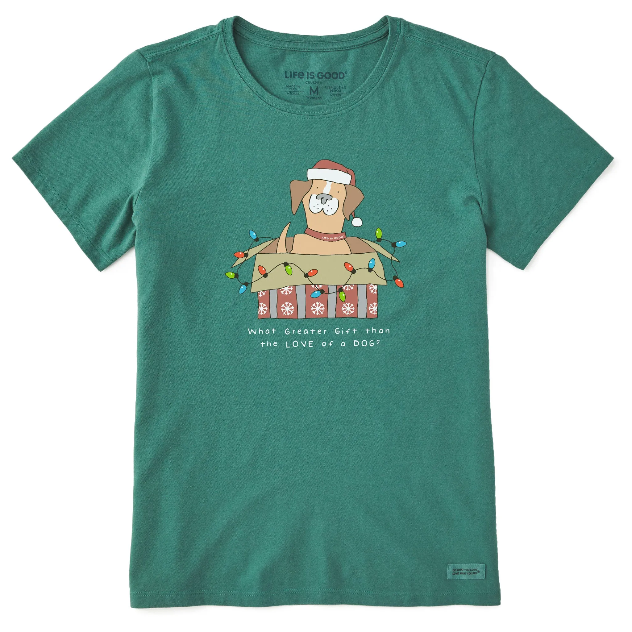 Women's Gift of a Dog Box Short Sleeve Crusher Tee sold by Life is Good