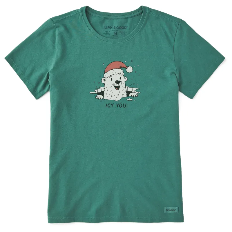 Women's Icy You Polar Bear Short Sleeve Crusher Tee sold by Life is Good