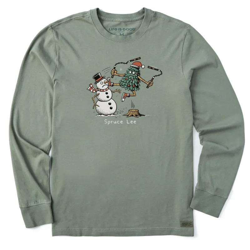 Men's Spruce Lee Long Sleeve Crusher Tee sold by Life is Good