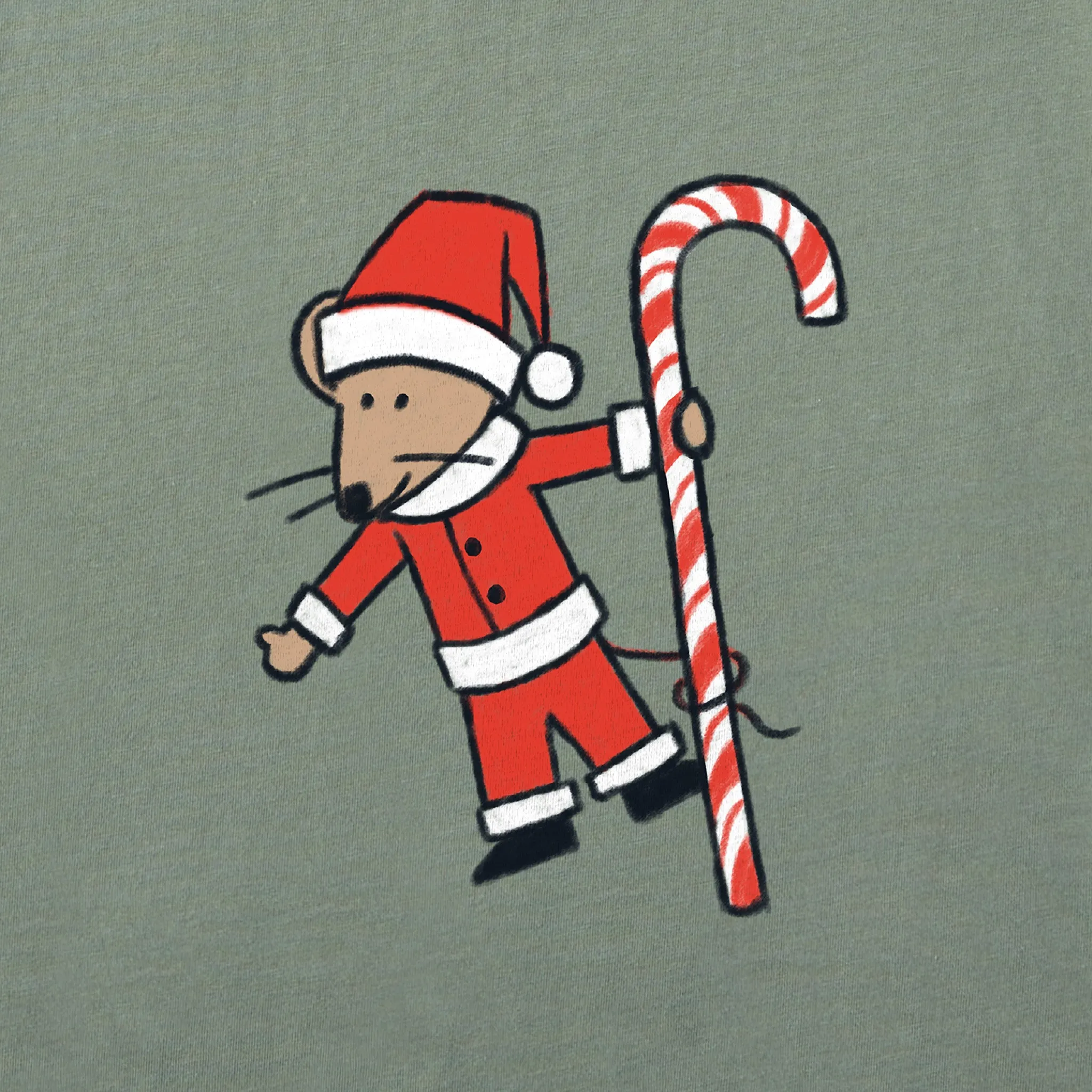 Women's Christmas Mouse Long Sleeve Crusher Vee sold by Life is Good product image thumbnail 2