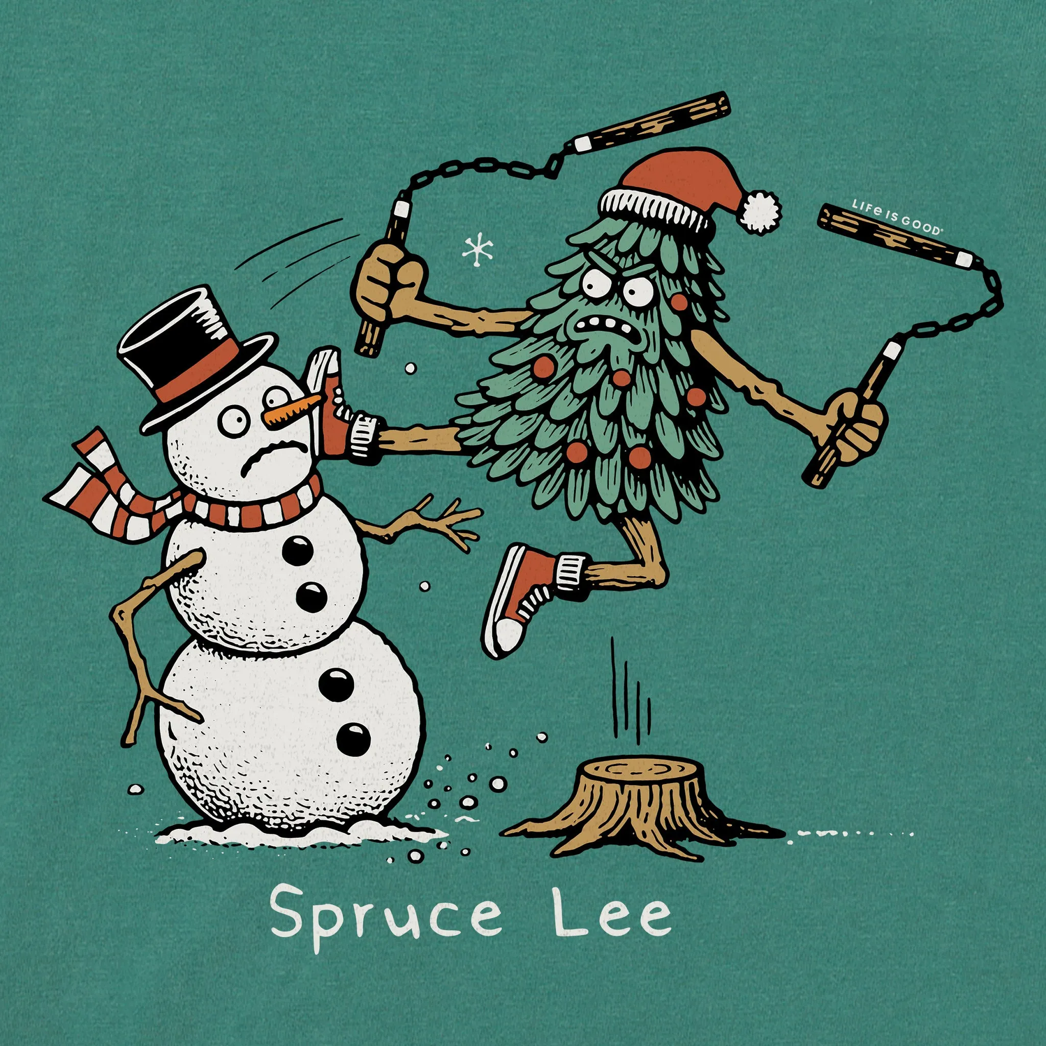 Women's Spruce Lee Long Sleeve Crusher Boxy Tee sold by Life is Good product image thumbnail 2