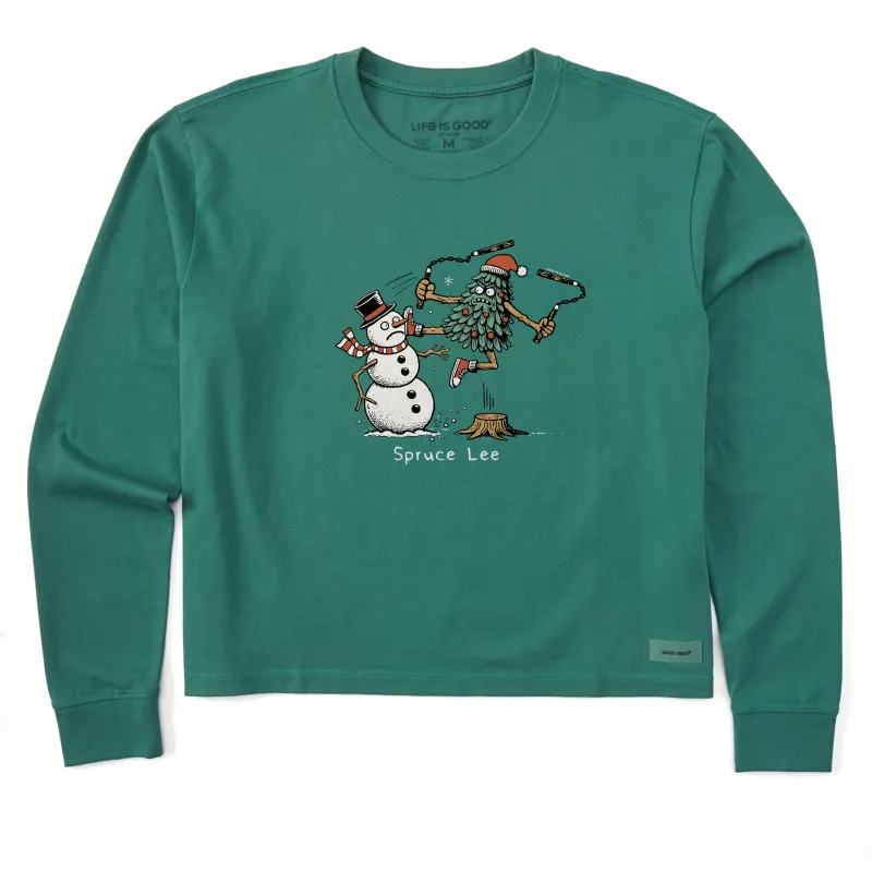 Women's Spruce Lee Long Sleeve Crusher Boxy Tee sold by Life is Good