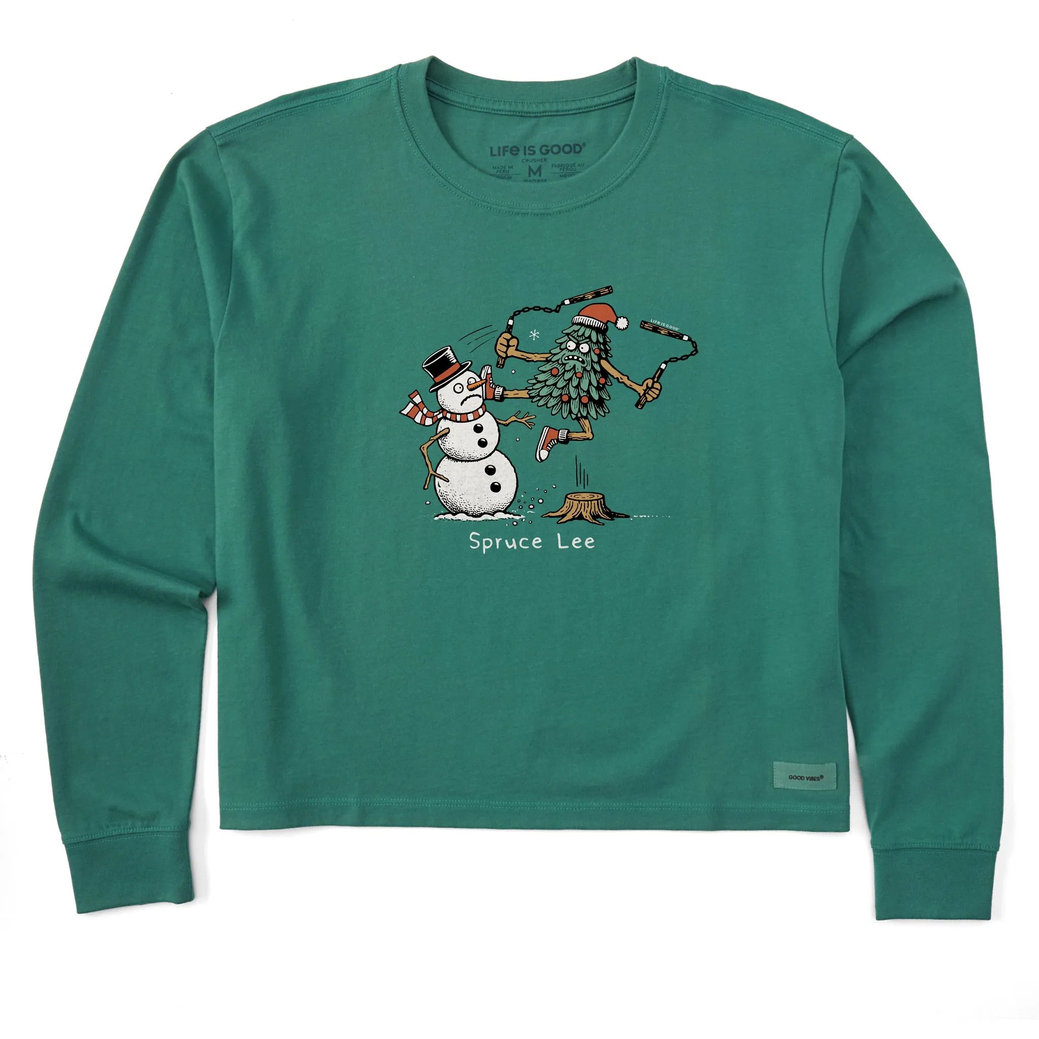 Women's Spruce Lee Long Sleeve Crusher Boxy Tee sold by Life is Good