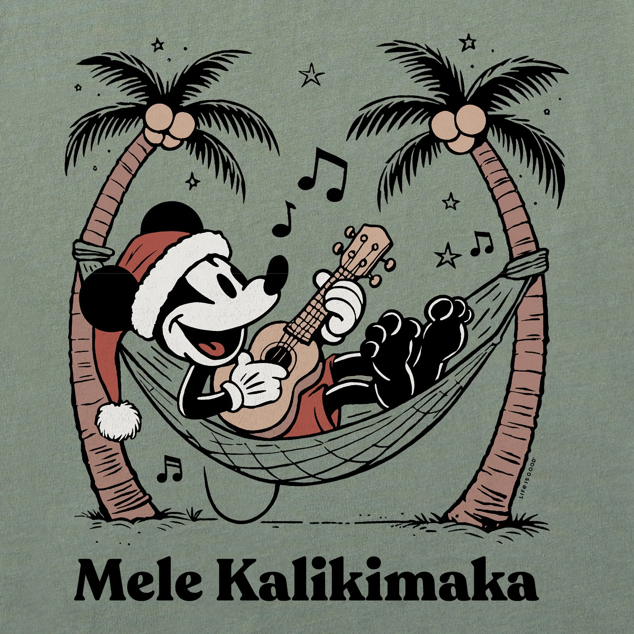 Women's Mele Kalikimaka Willie Long Sleeve Crusher Tee sold by Life is Good product image thumbnail 2