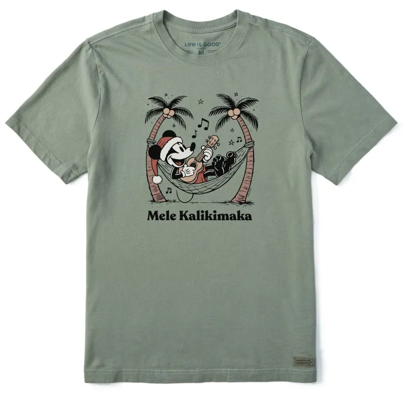 Men's Mele Kalikimaka Willie Short Sleeve Crusher Tee sold by Life is Good