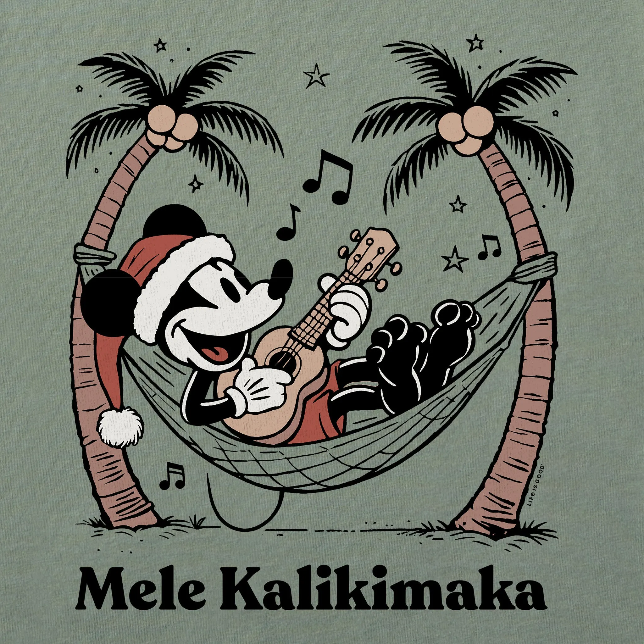 Men's Mele Kalikimaka Willie Short Sleeve Crusher Tee sold by Life is Good product image thumbnail 2