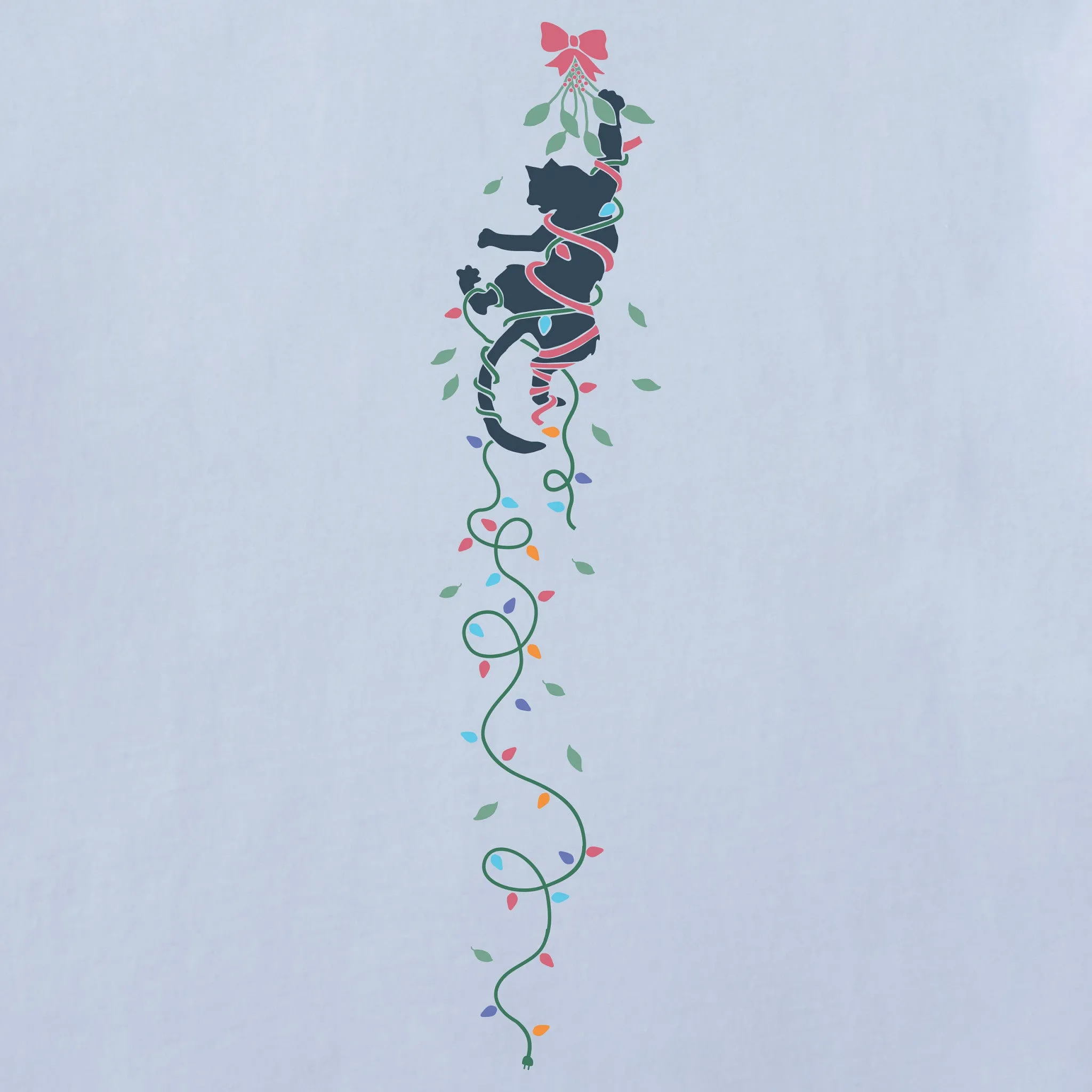 Women's Naughty Christmas Cat Long Sleeve Crusher Tee sold by Life is Good product image thumbnail 4