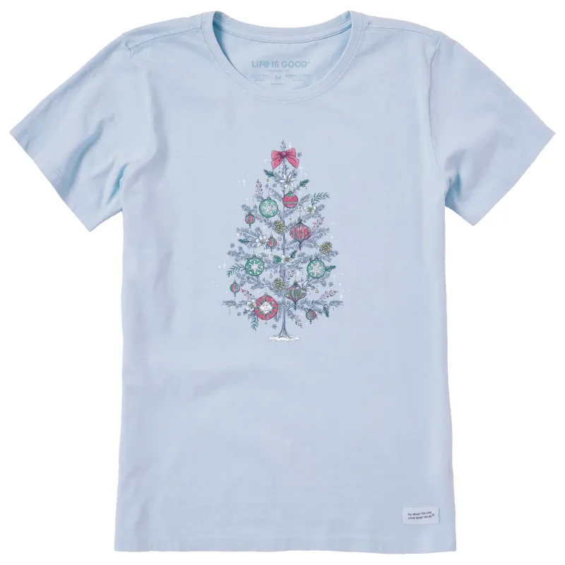Women's Dreamy Christmas Tree Short Sleeve Crusher Tee sold by Life is Good
