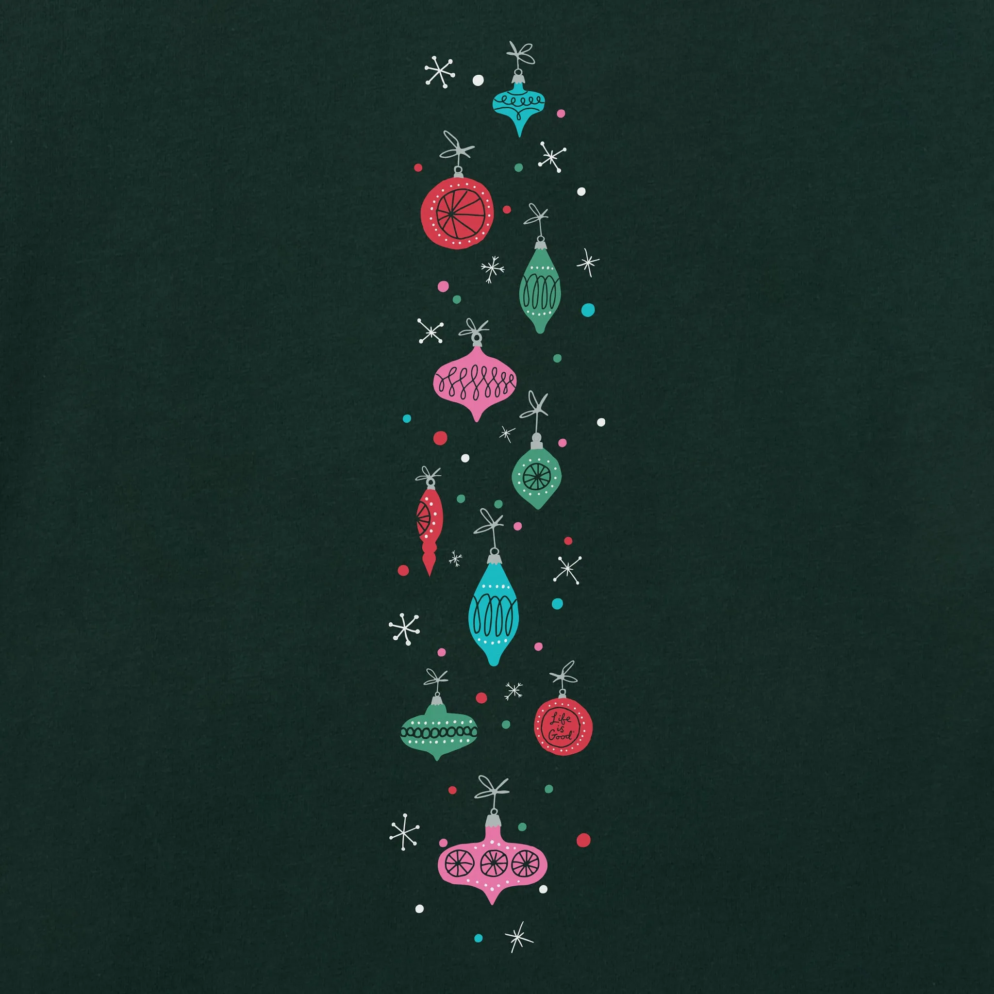 Women's Mid-Century Merry & Bright Long Sleeve Crusher Tee sold by Life is Good product image thumbnail 3