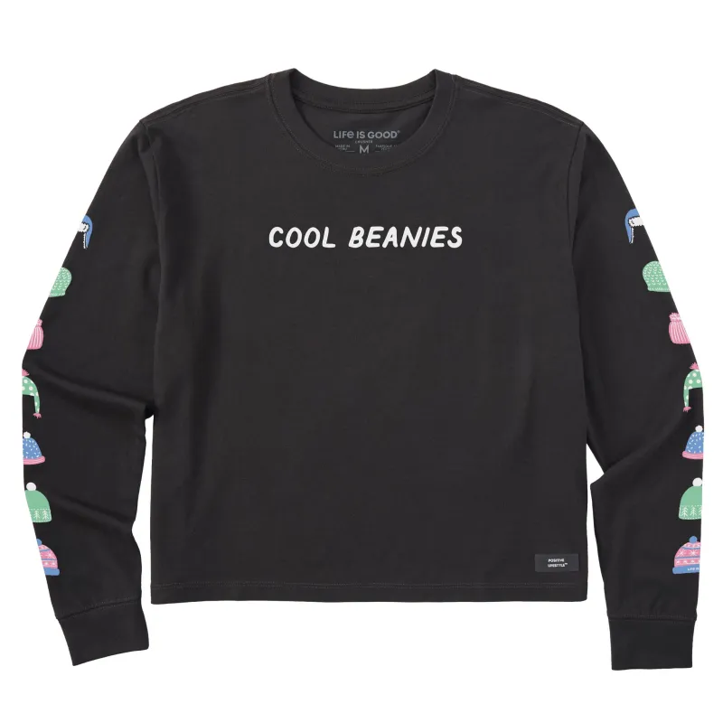 Women's Cool Beanie Hats Long Sleeve Crusher Boxy Tee sold by Life is Good