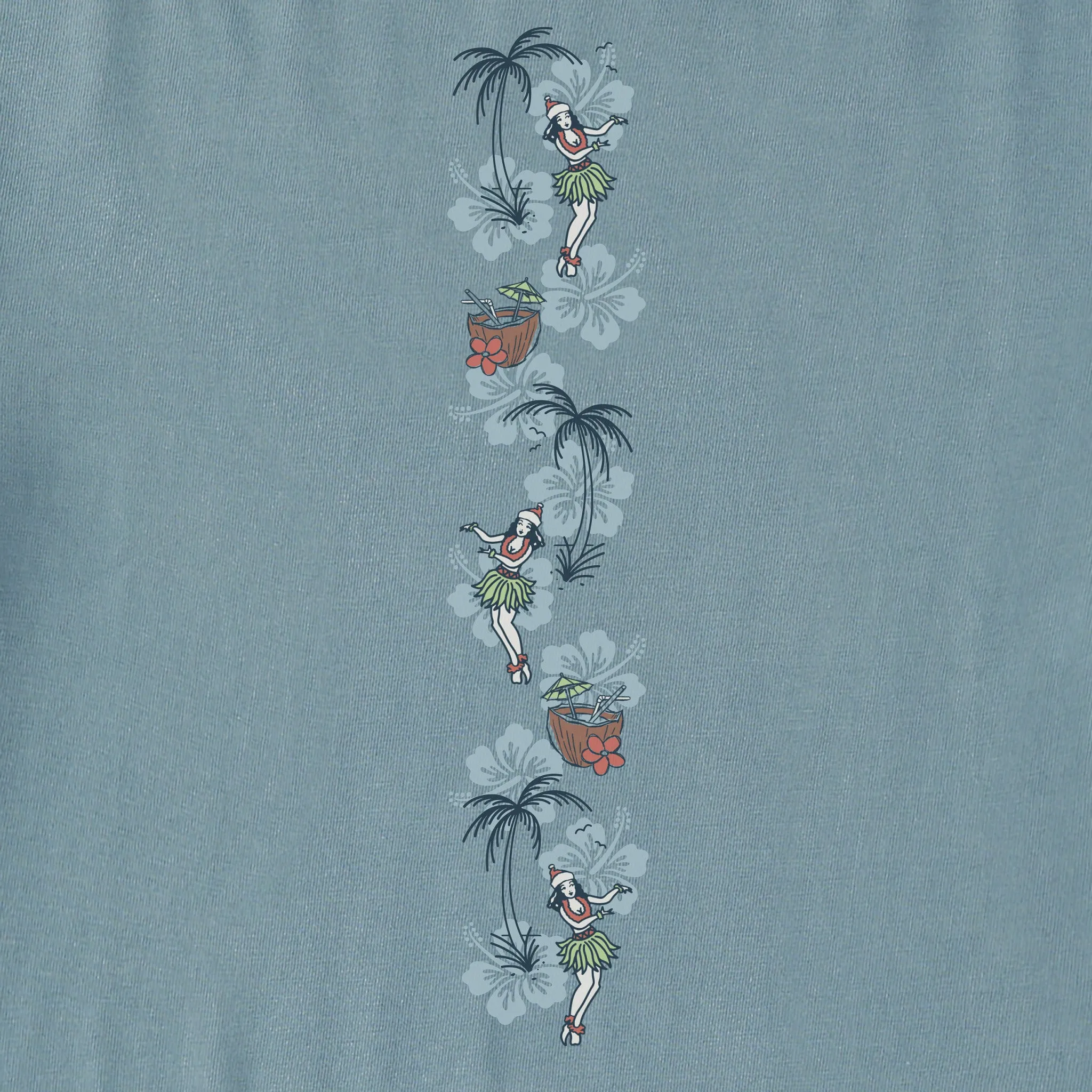 Men's Hula Mele Kalikimaka Long Sleeve Crusher Tee sold by Life is Good product image thumbnail 3