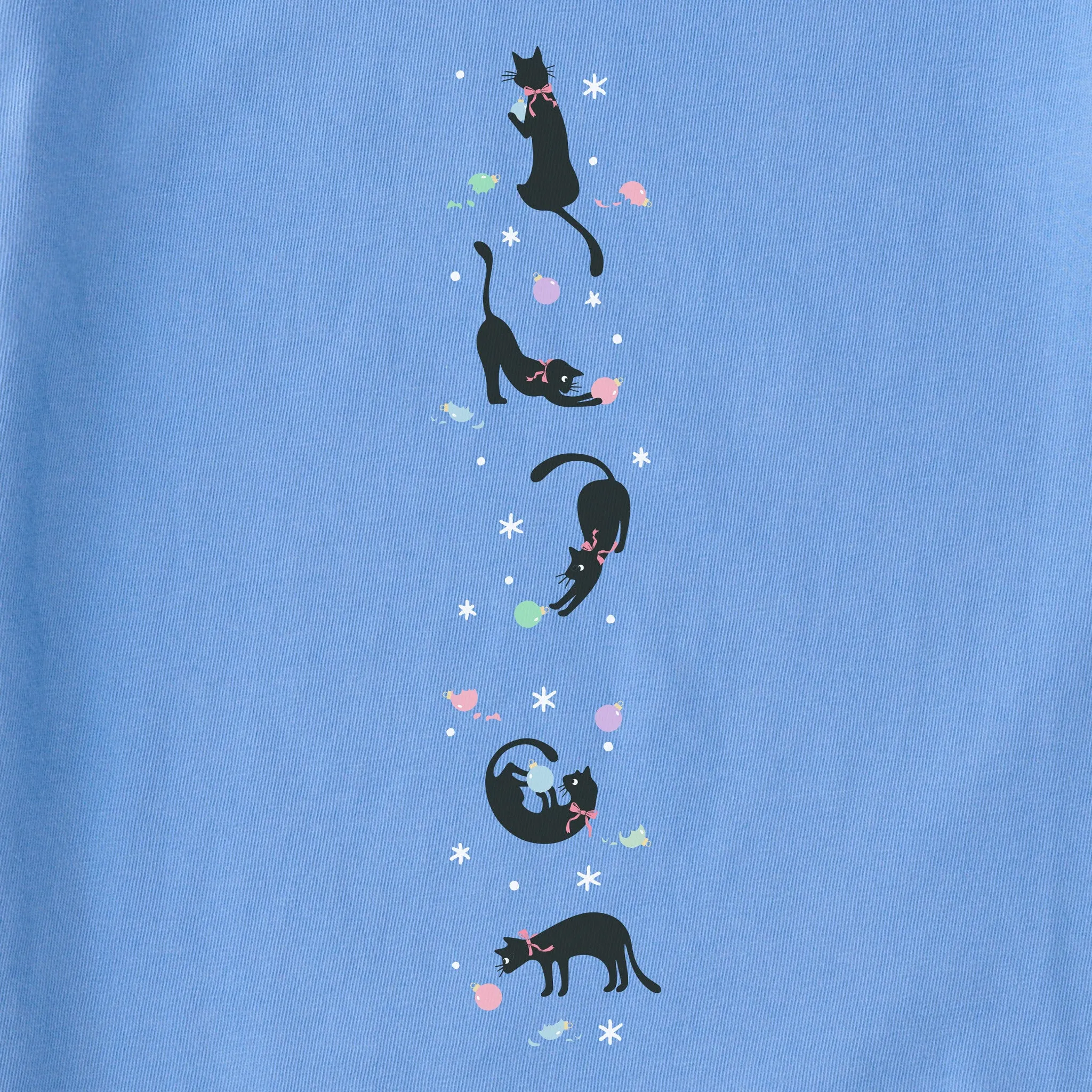 Women's Naughty Christmas Kitty Long Sleeve Crusher Tee sold by Life is Good product image thumbnail 3