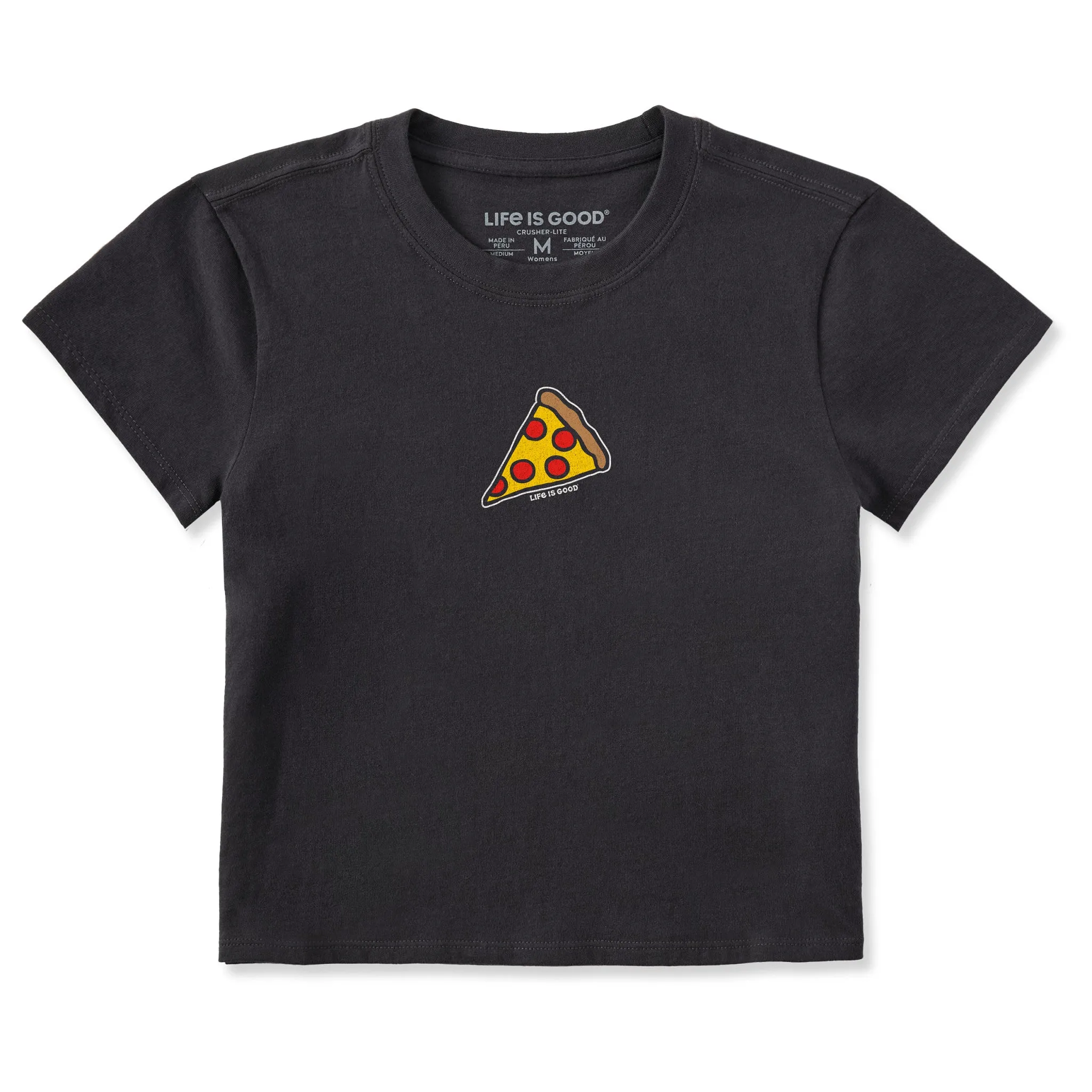 Women's Pepperoni Pizza Crusher-LITE Shrunken Tee sold by Life is Good