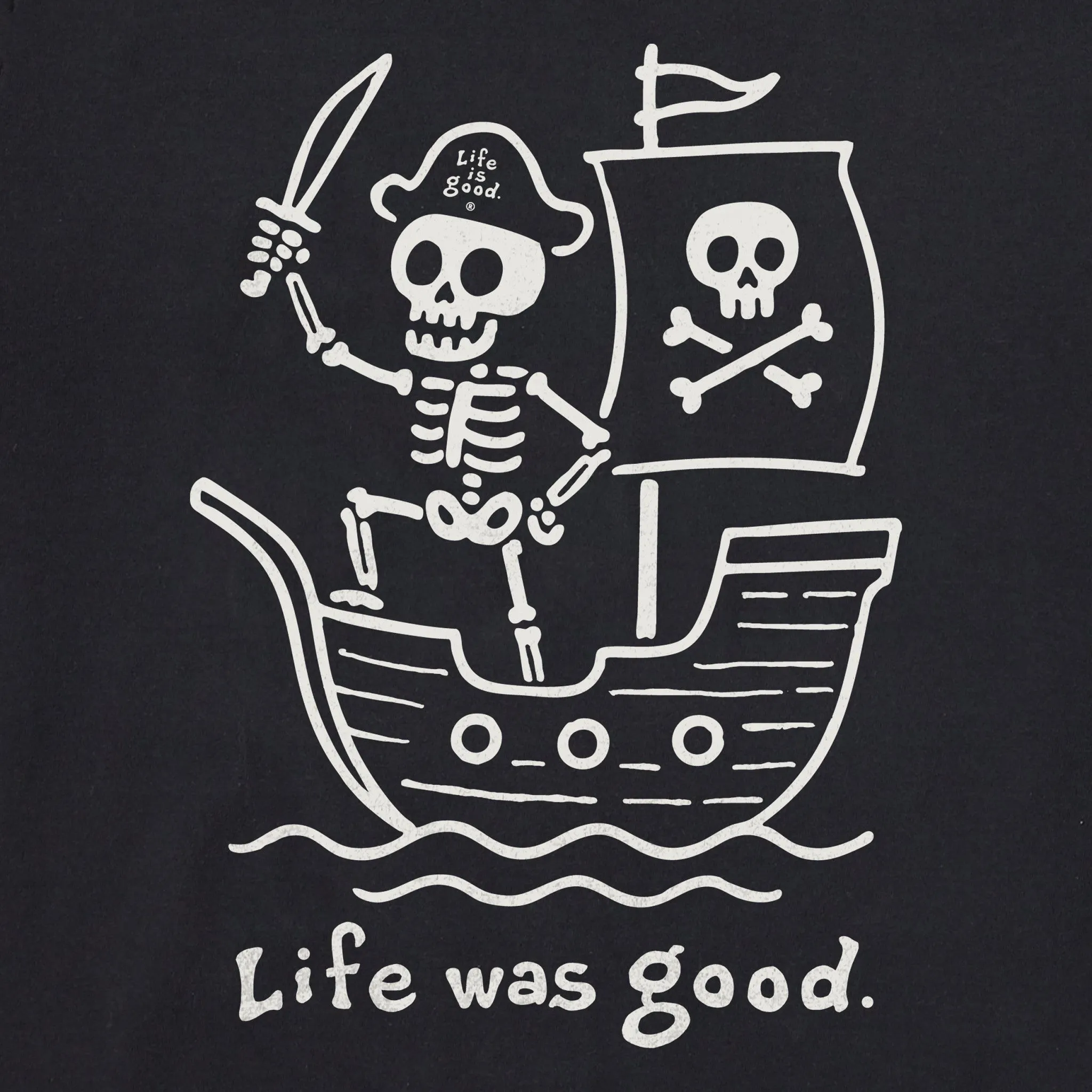 Men's Pirate Skeleton Short Sleeve Tee sold by Life is Good product image thumbnail 4