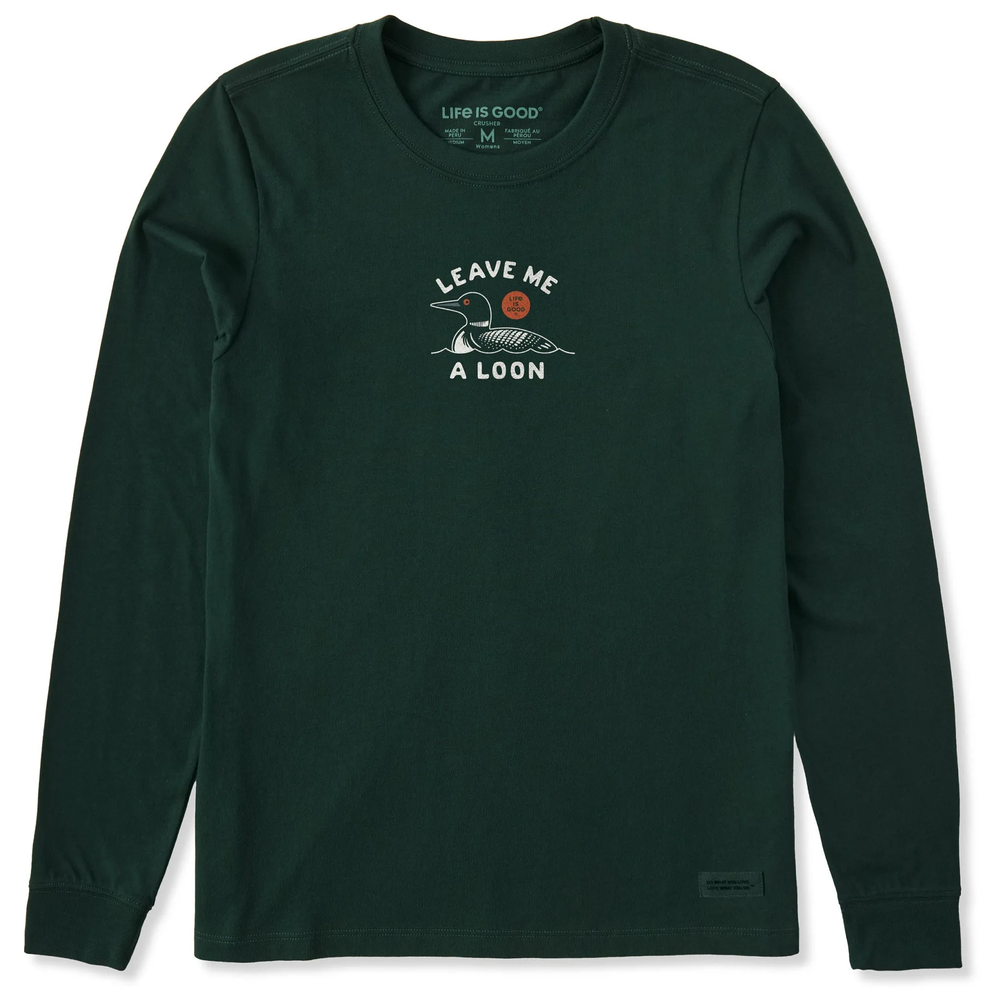 Women's Leave Me a Loon Long Sleeve Crusher Tee sold by Life is Good product image thumbnail 3