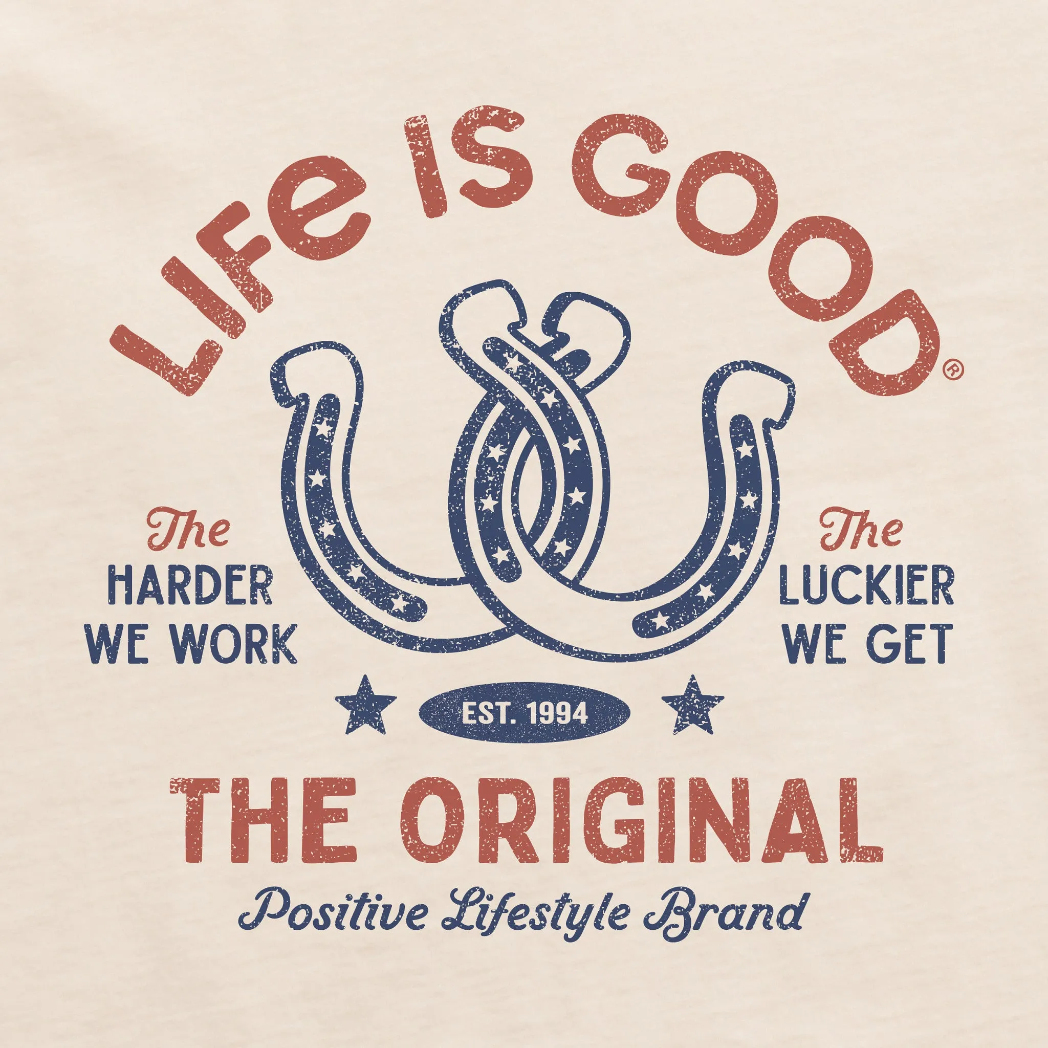 Women's Lucky Horseshoes Crusher-LITE Shrunken Tee sold by Life is Good product image thumbnail 2