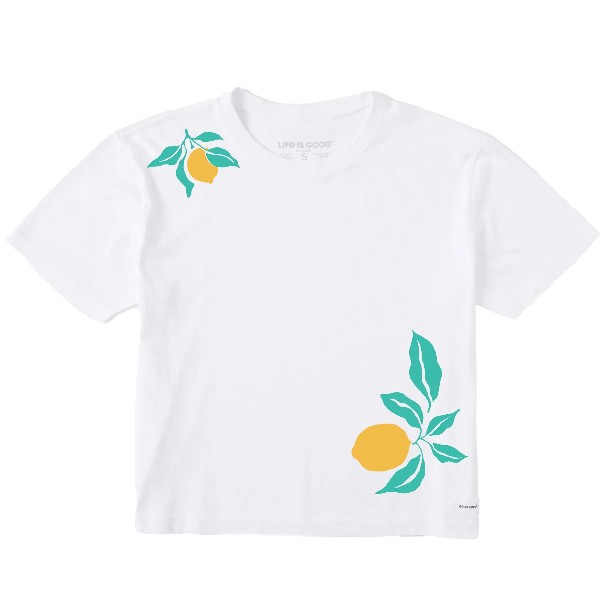 Women's Lemons Short Sleeve Crusher Boxy Tee sold by Life is Good