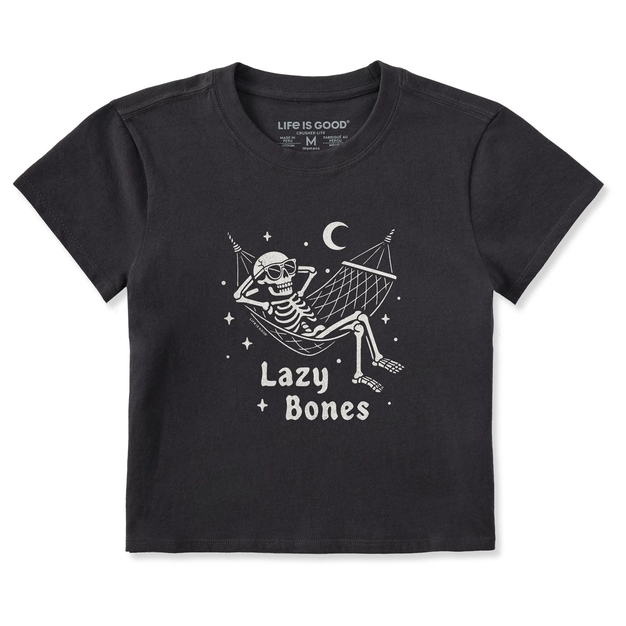 Women's Lazy Bones Crusher-LITE Shrunken Tee sold by Life is Good
