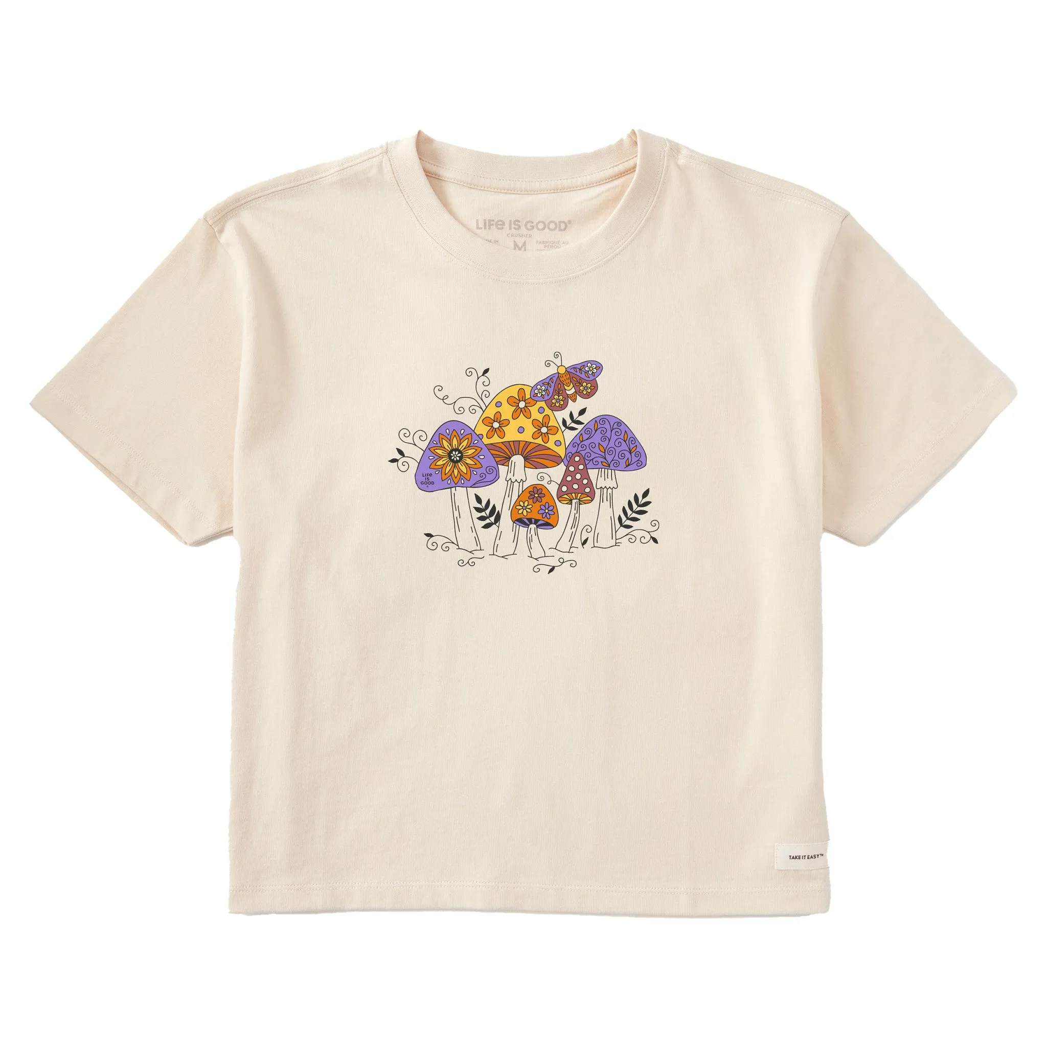 Women's Mushroom Magic Short Sleeve Crusher Boxy Tee sold by Life is Good