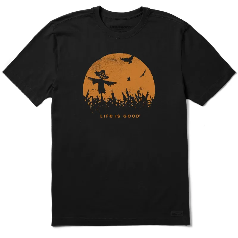 Men's Scarecrow Moon Short Sleeve Tee sold by Life is Good