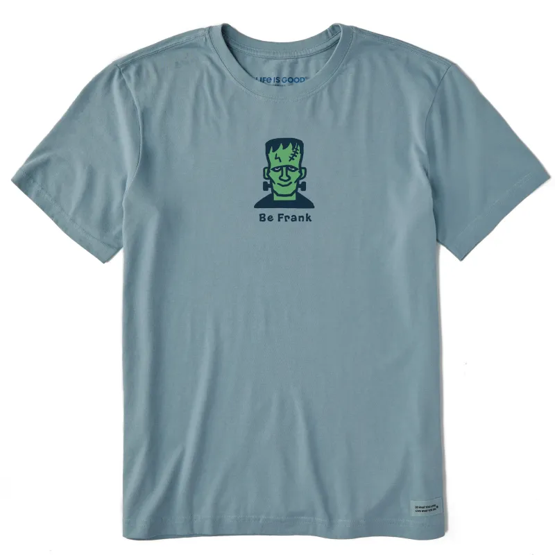 Men's Be Frank Monster Short Sleeve Crusher Tee sold by Life is Good