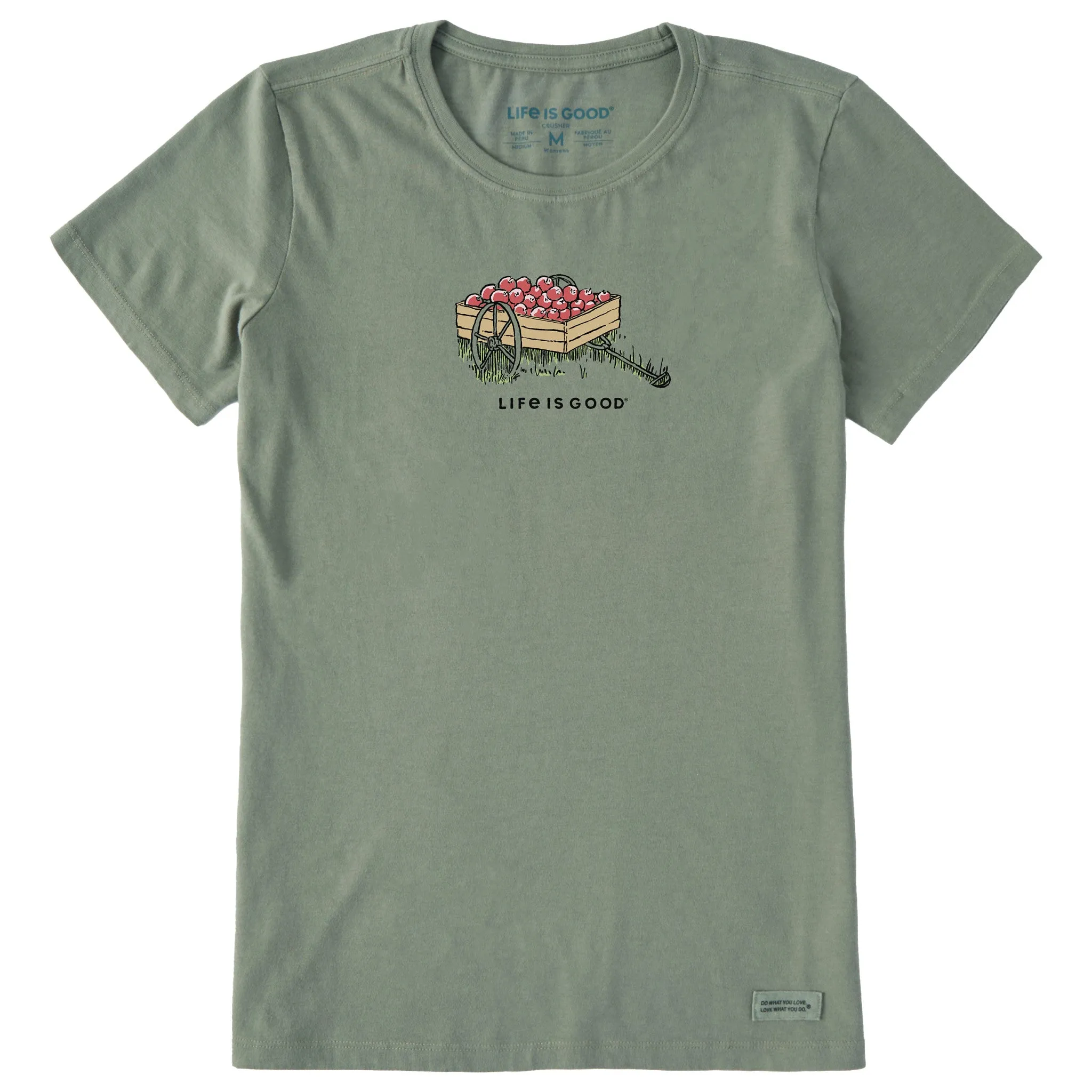 Women's Apple Wagon Short Sleeve Crusher Tee sold by Life is Good