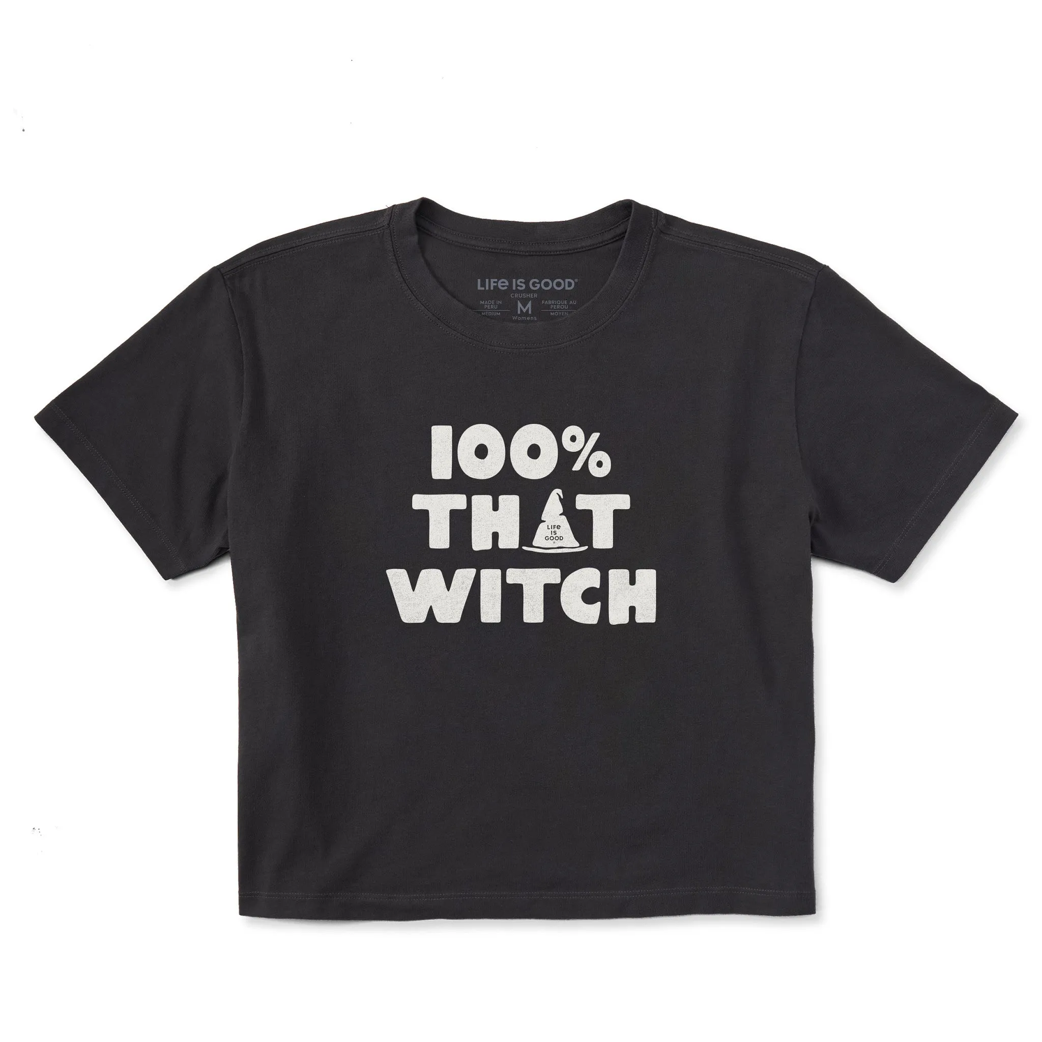 Women's 100% That Witch Short Sleeve Crusher Boxy Tee sold by Life is Good