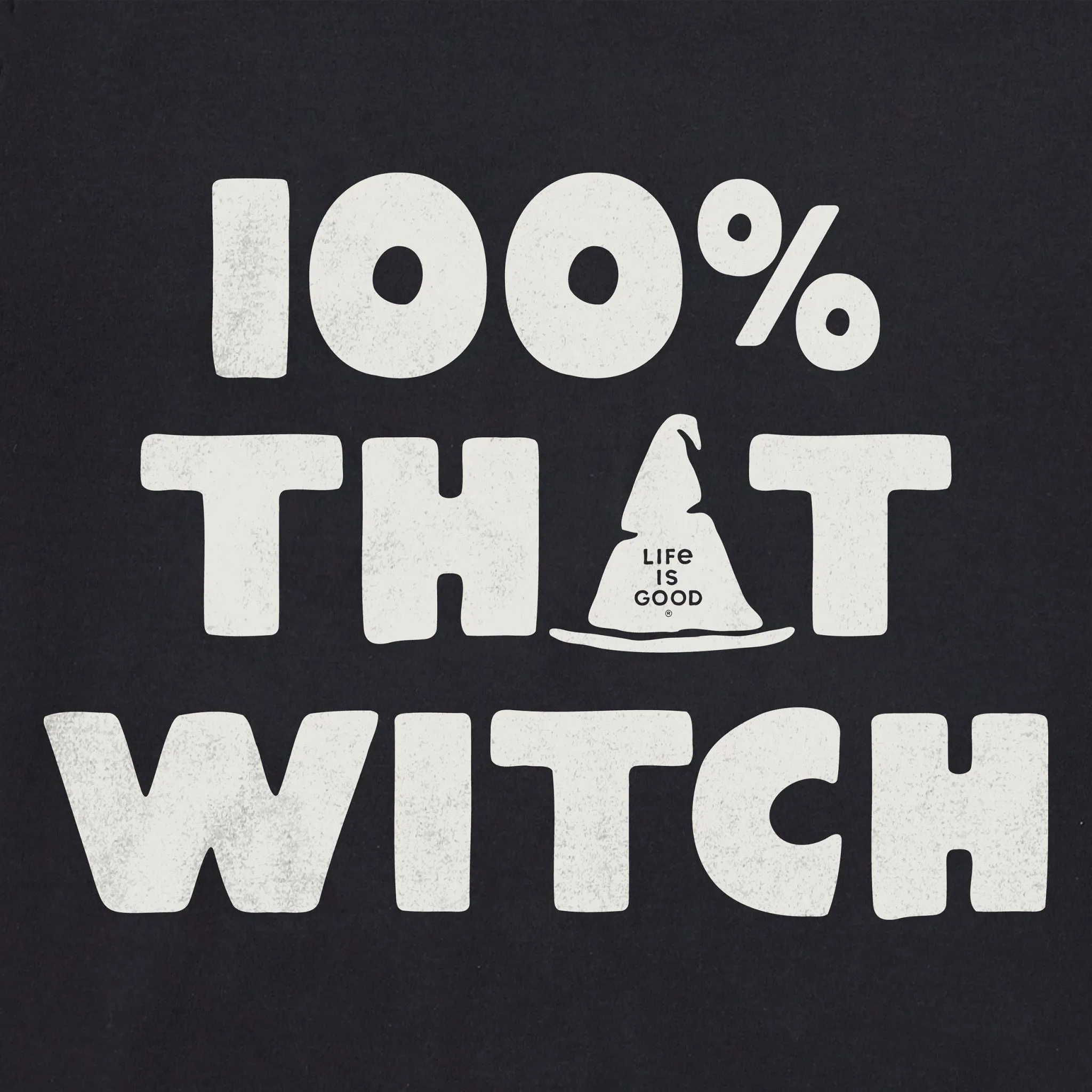 Women's 100% That Witch Short Sleeve Crusher Boxy Tee sold by Life is Good product image thumbnail 2